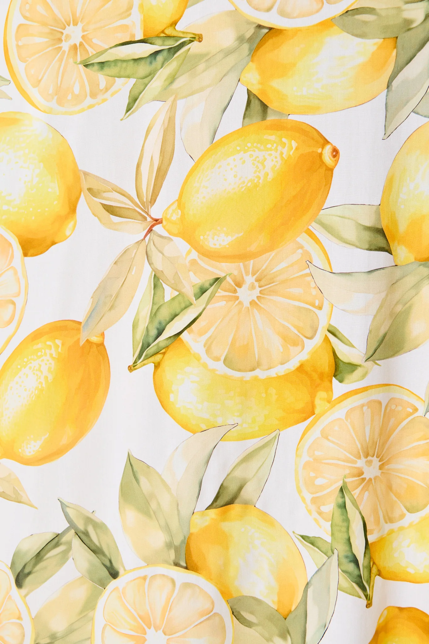 No Scrubs Maxi Dress in Butter Yellow Lemon Print - Image 6