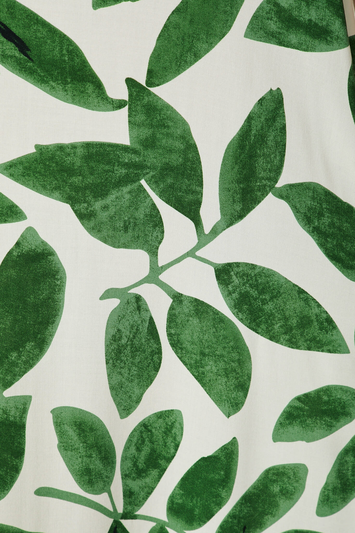 No Scrubs Maxi Dress In Cream With Green Leaf Print - Image 6