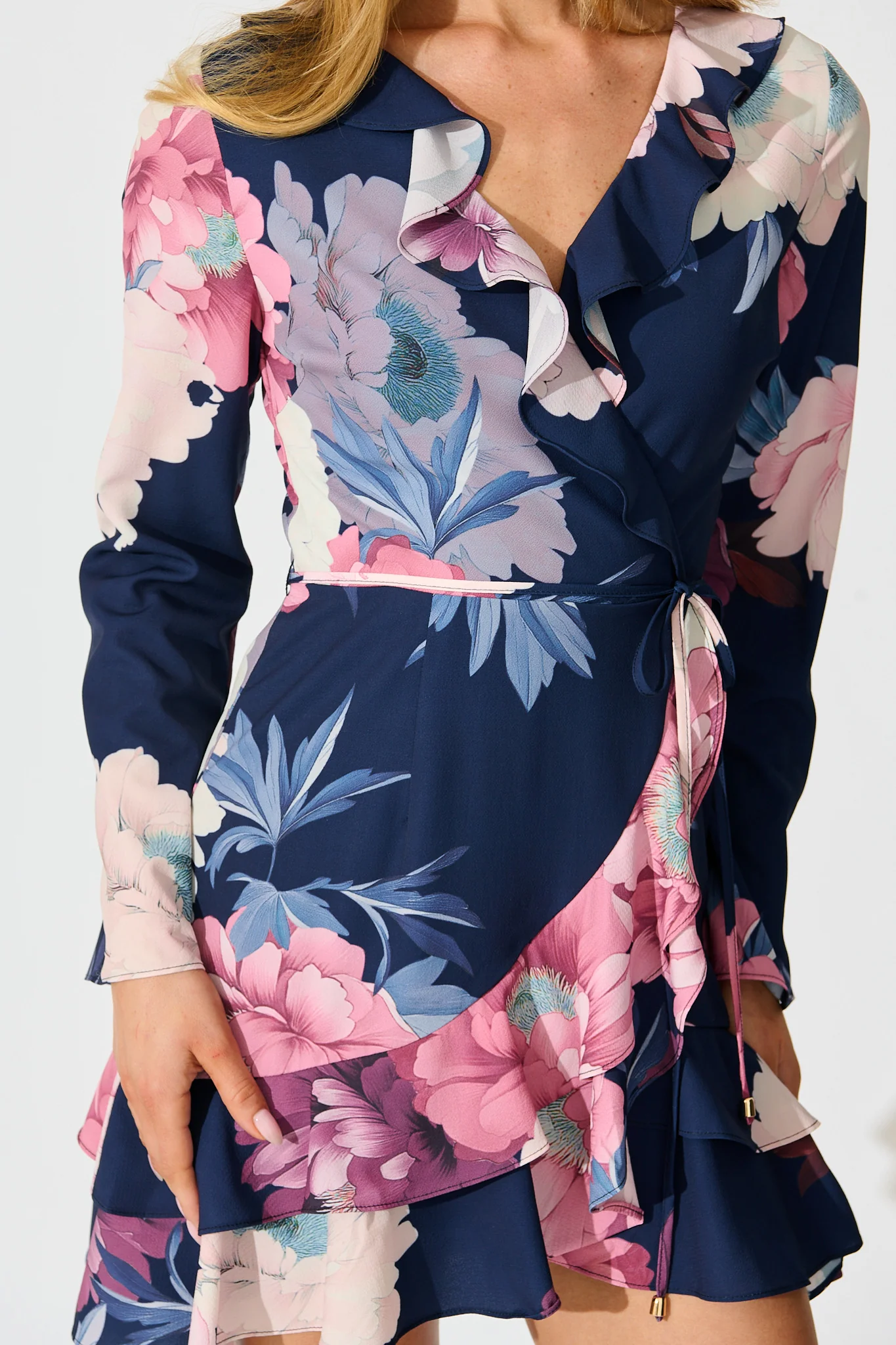 Noir Botanica Dress in Navy Floral - Image 5