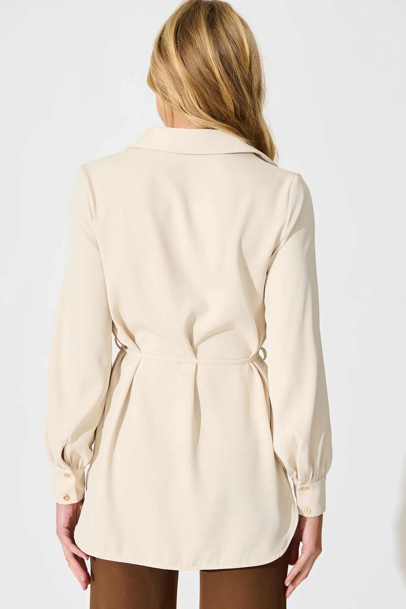 Office Muse Shirt in Beige - Image 3