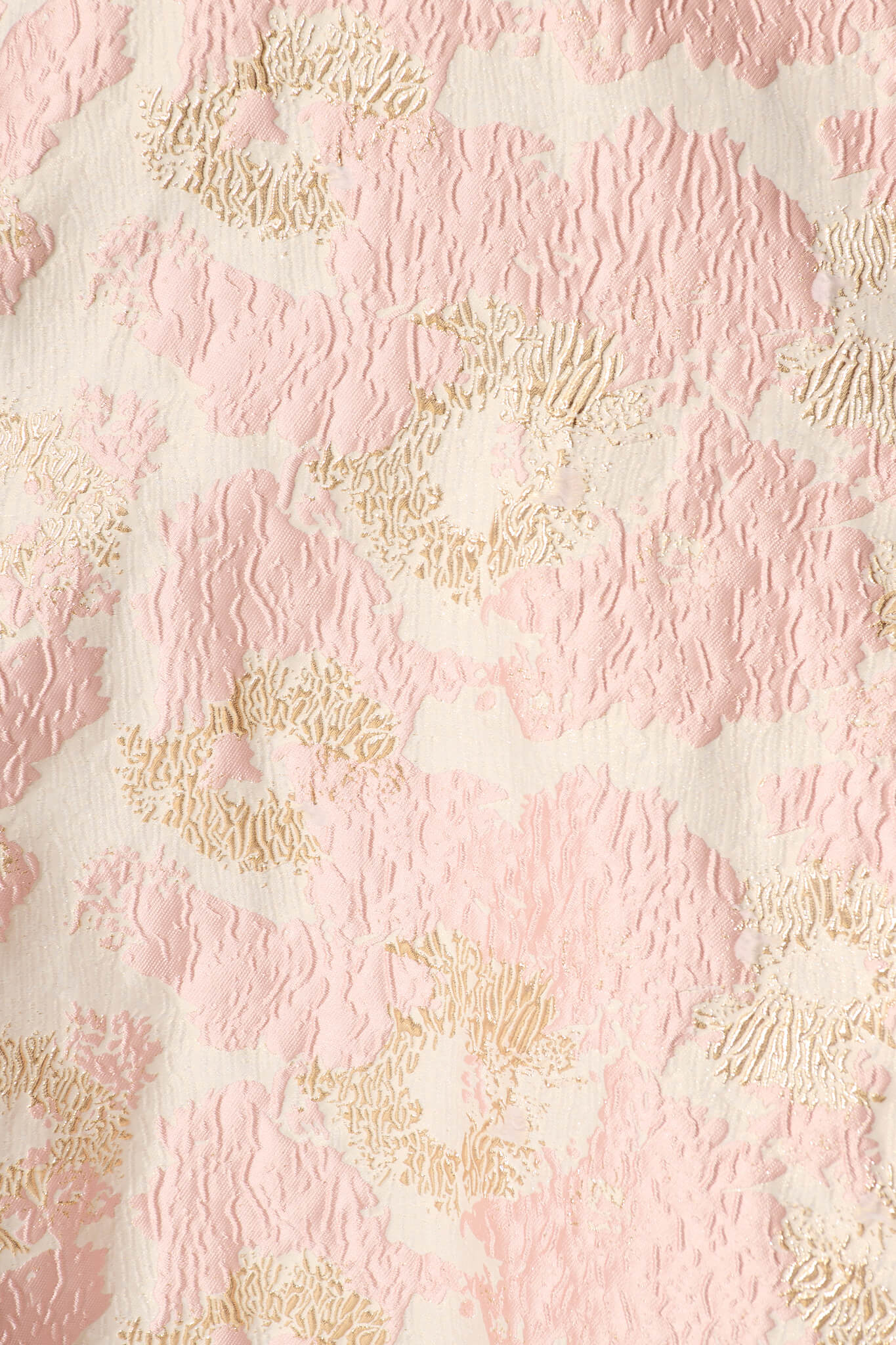 Opulence Midi Dress in Blush with Gold Jacquard - Image 10