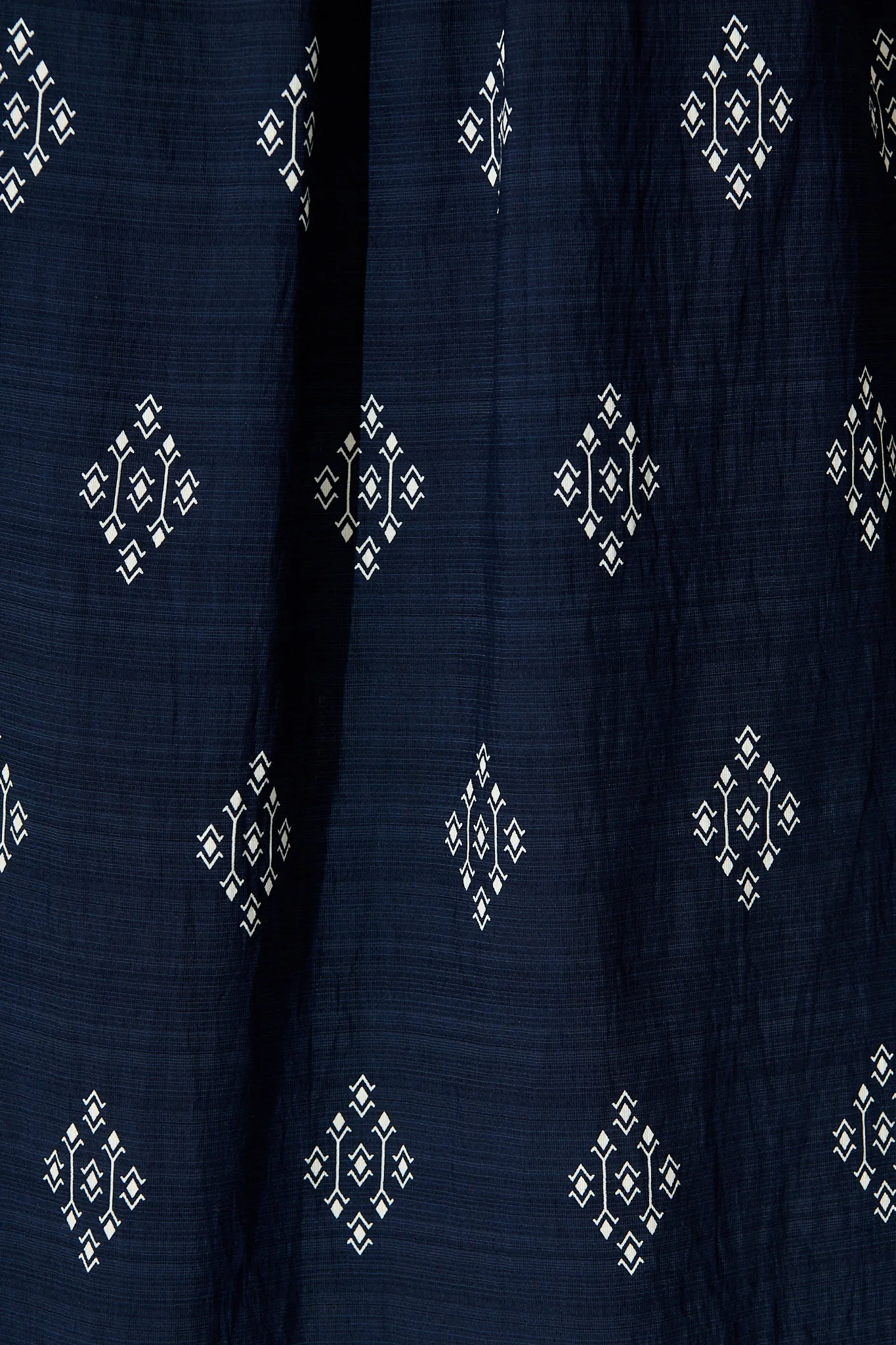 Ovina Maxi Sundress in Navy with White Border Linen Blend - Image 6