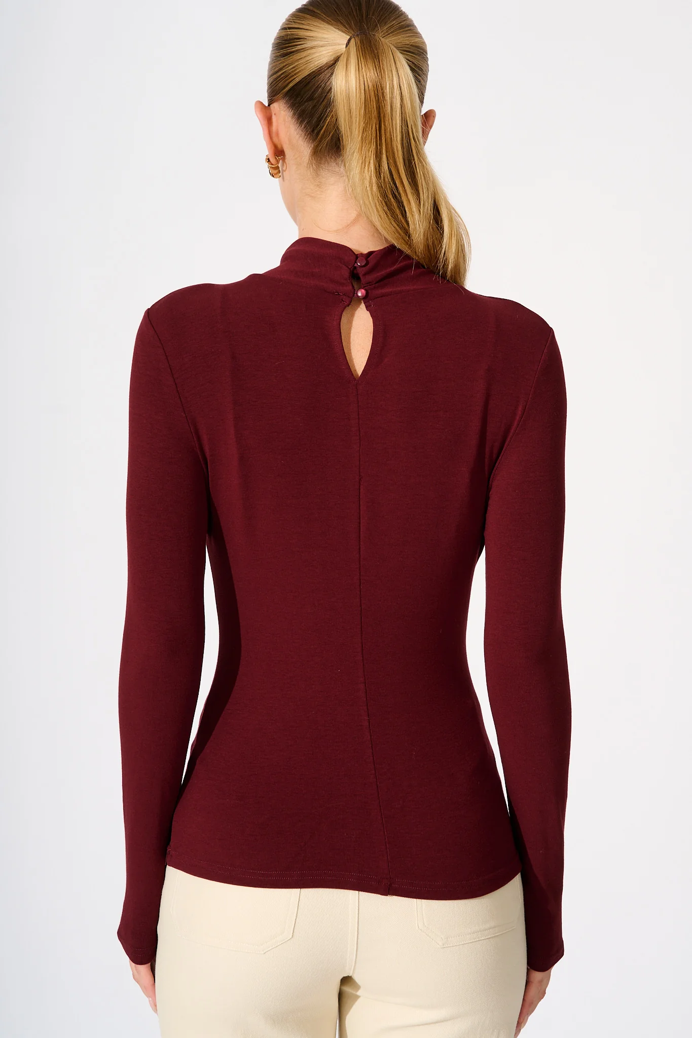 Oxford Top in Wine - Image 3
