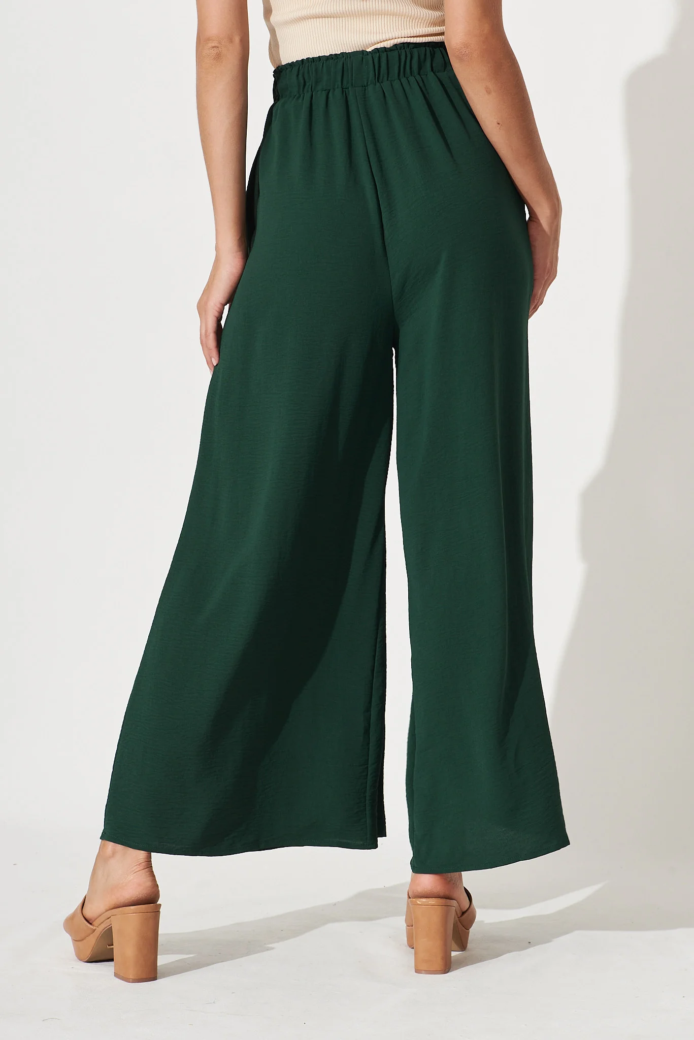 Page Pants In Emerald - Image 4