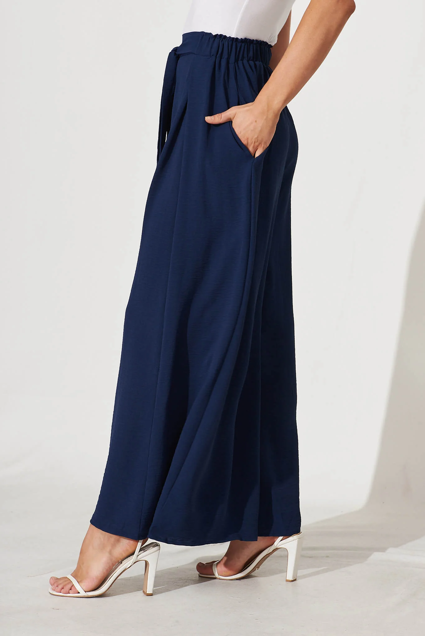Page Pants In Navy - Image 3