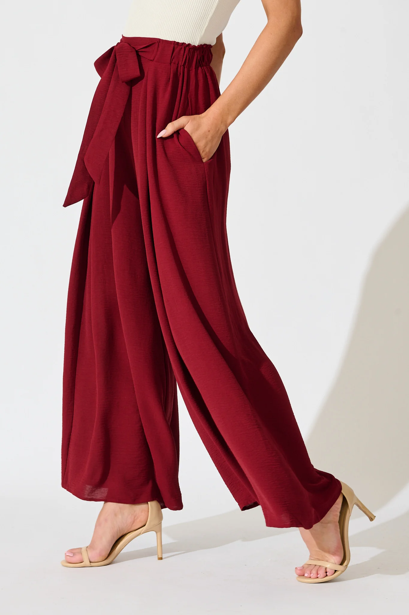 Page Pants in Wine - Image 2