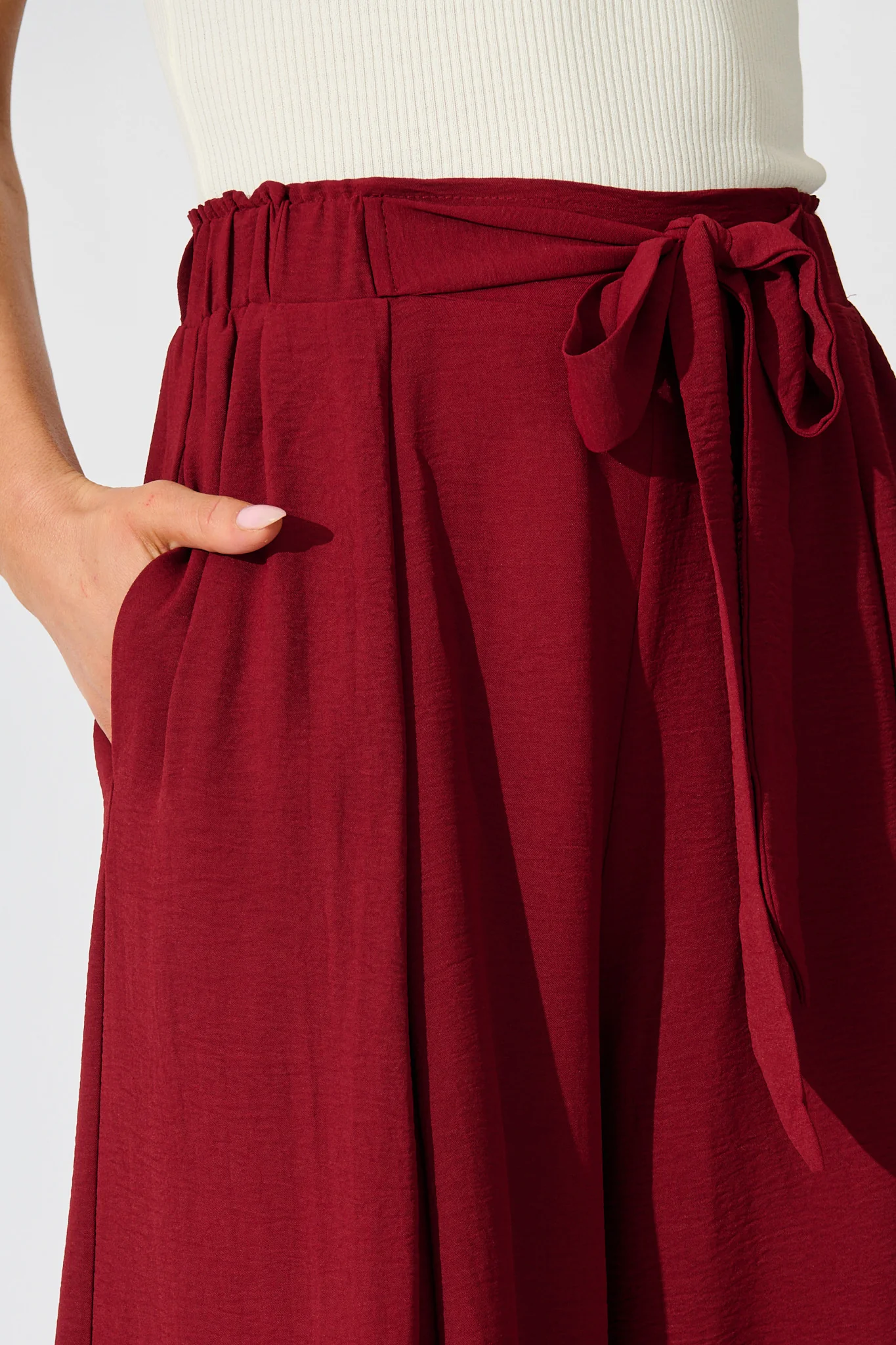 Page Pants in Wine - Image 5