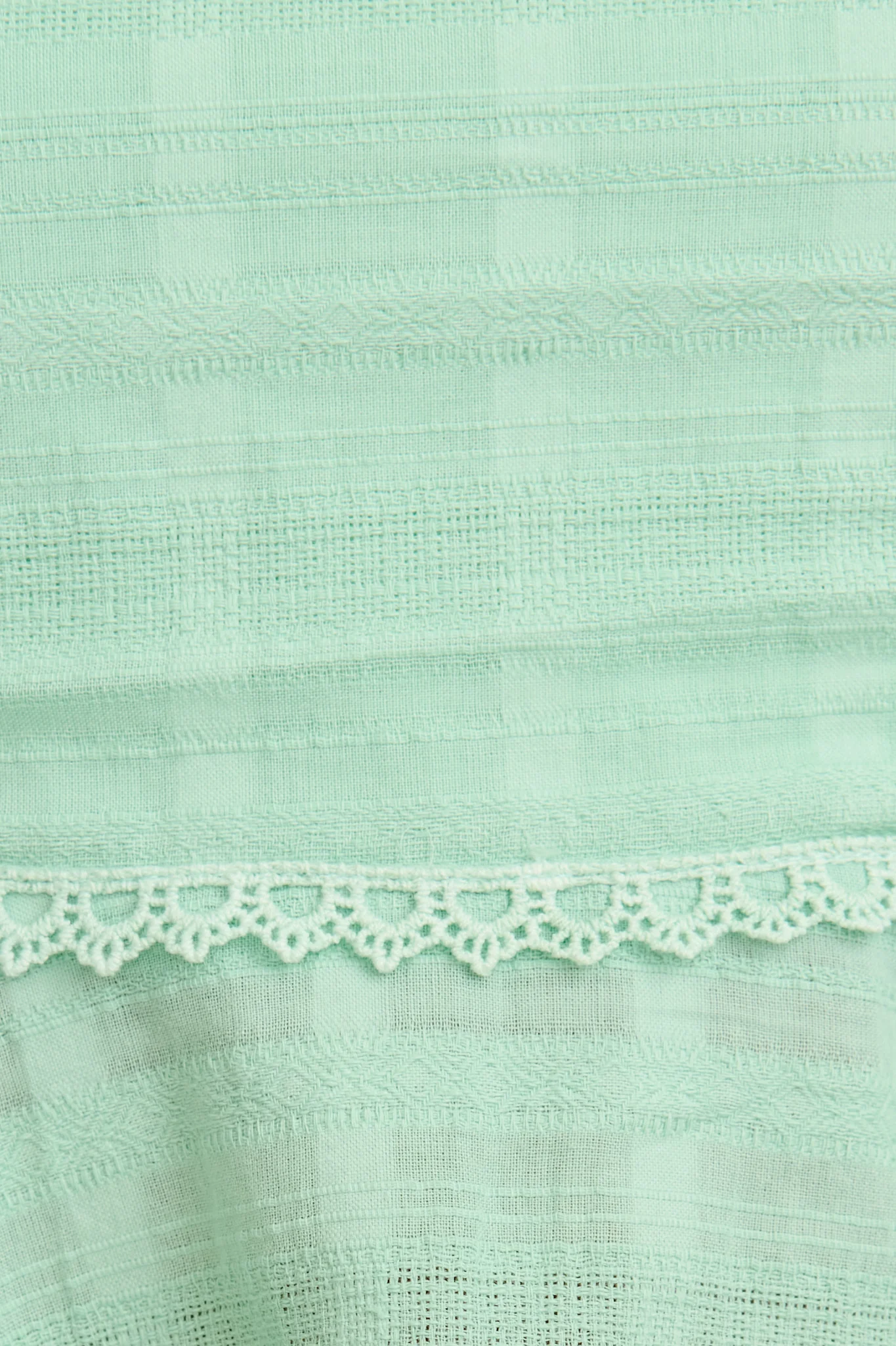 Palms Top in Mint Textured Cotton - Image 6