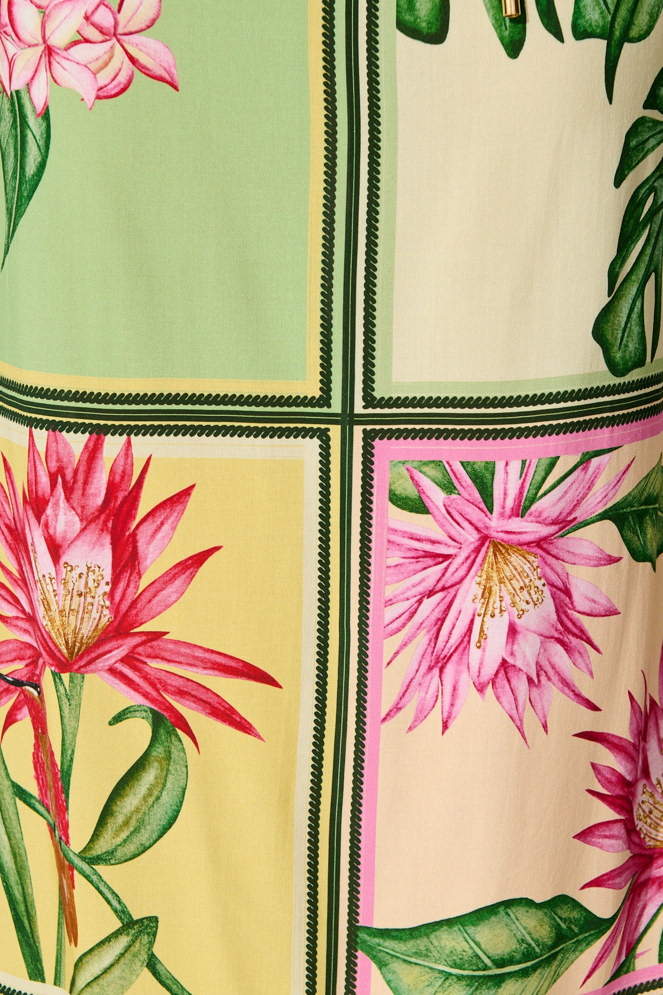 Paradise Found Sundress in Yellow Multi Tile Print - Image 9