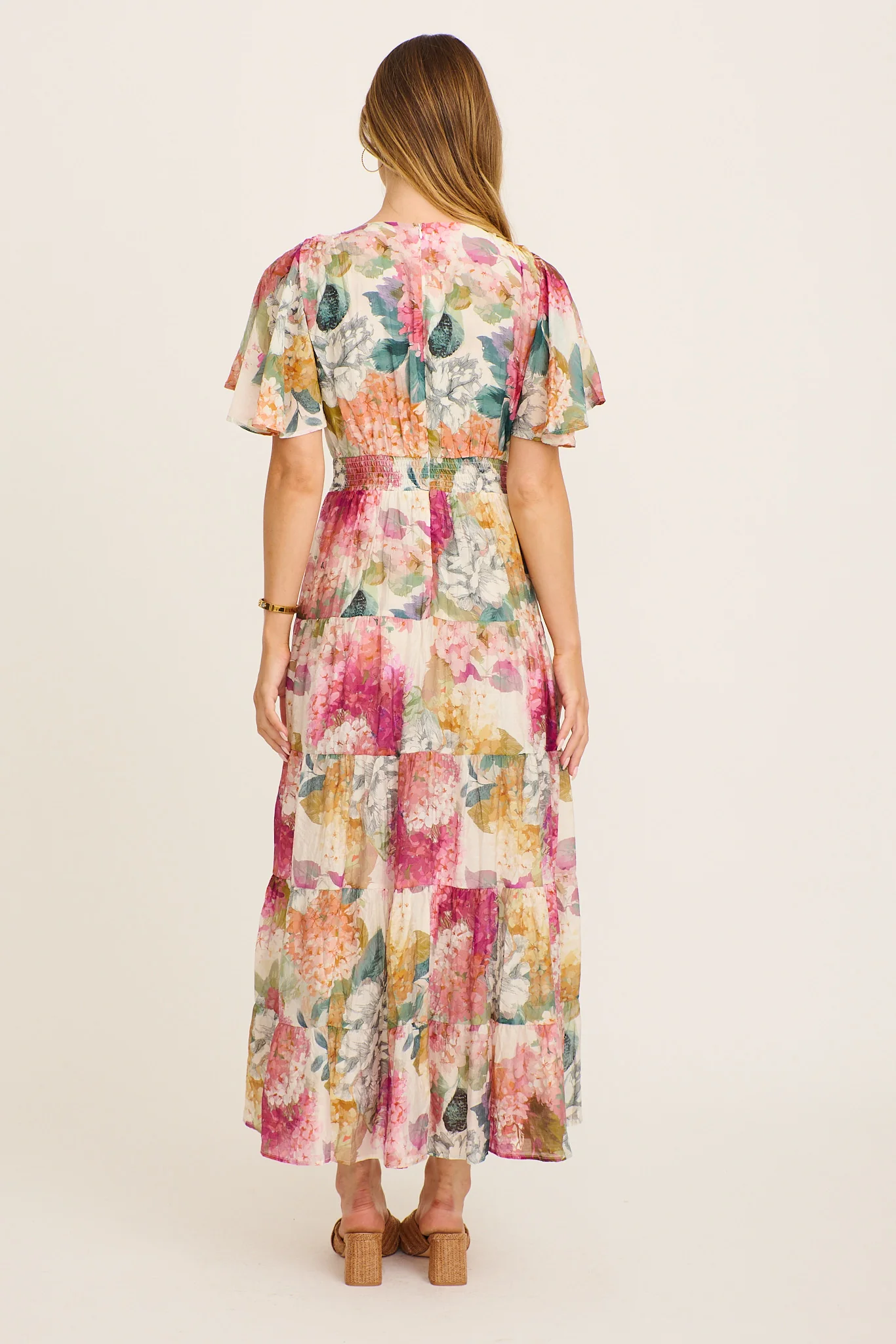 Pastel Symphony Maxi Dress in Multi Floral - Image 5