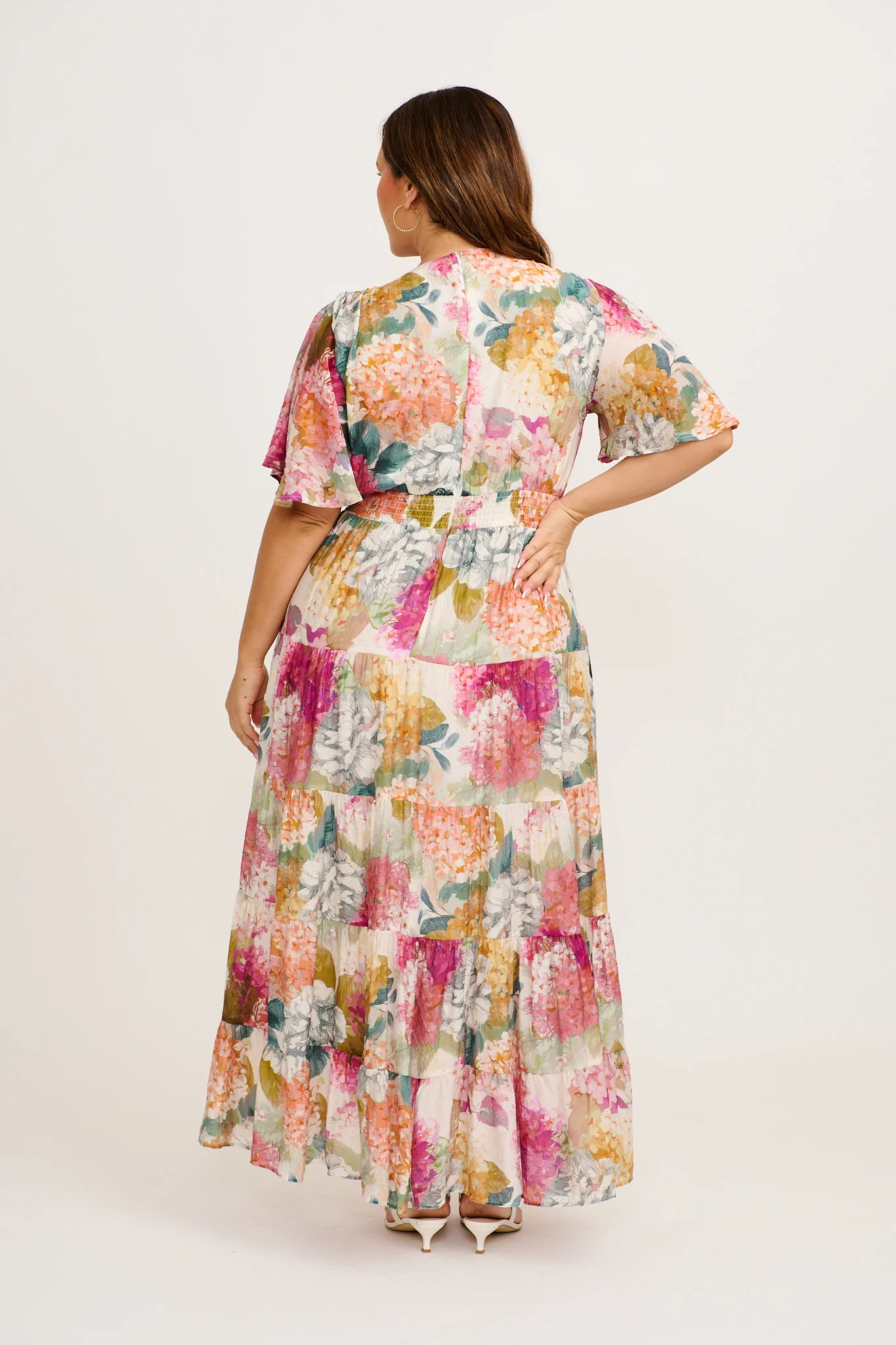 Pastel Symphony Maxi Dress in Multi Floral - Image 9