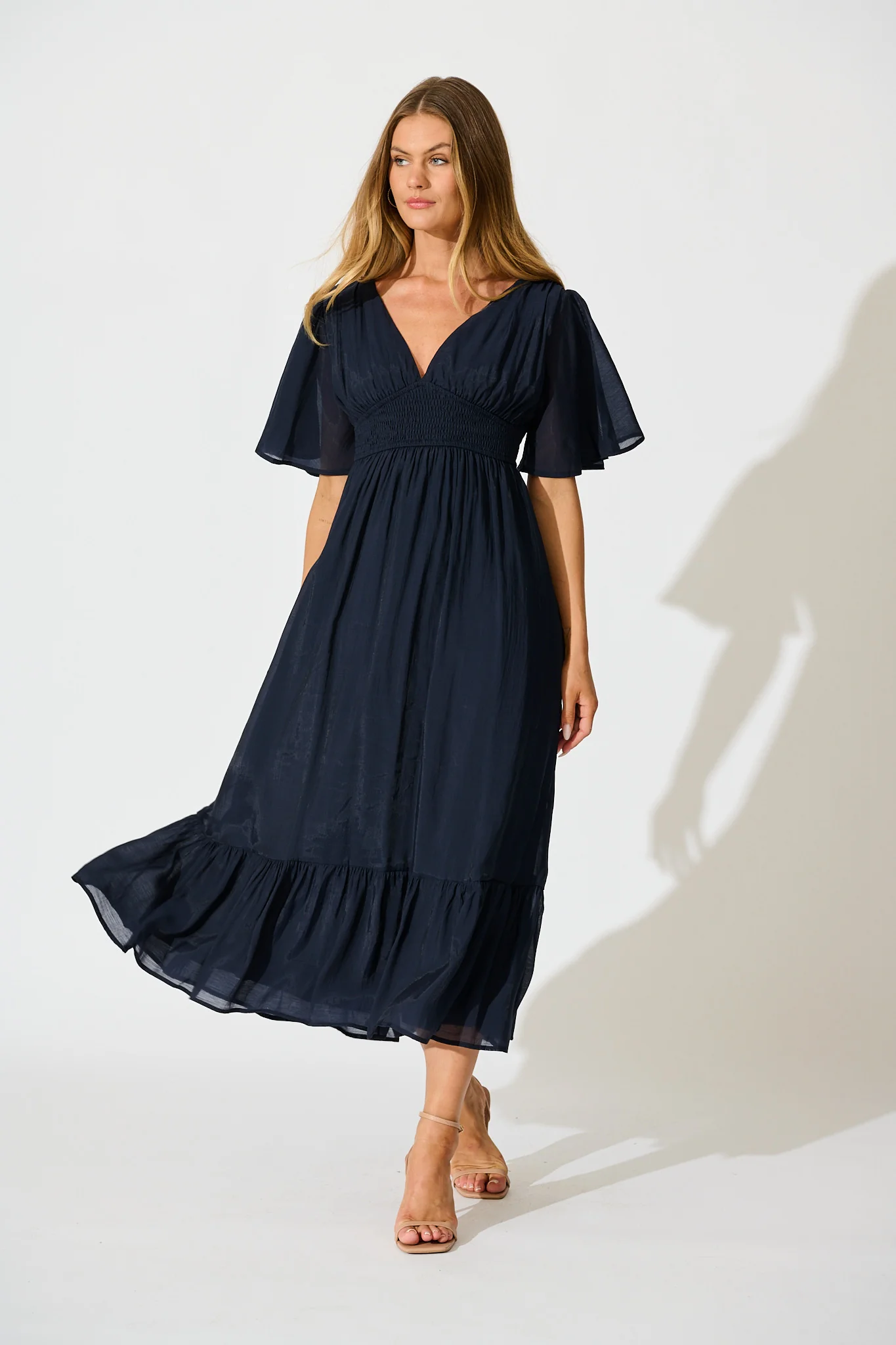 Poesy Maxi Dress in Navy