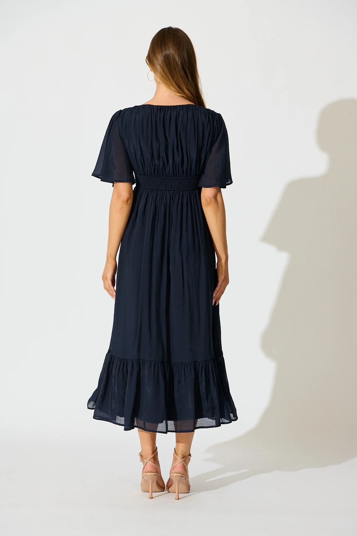 Poesy Maxi Dress in Navy - Image 4
