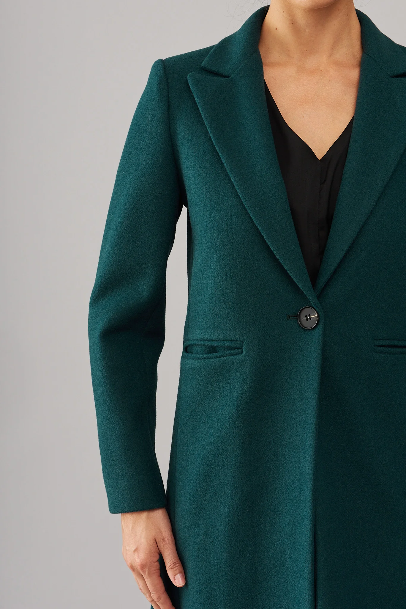 Prato Coat In Emerald - Image 5