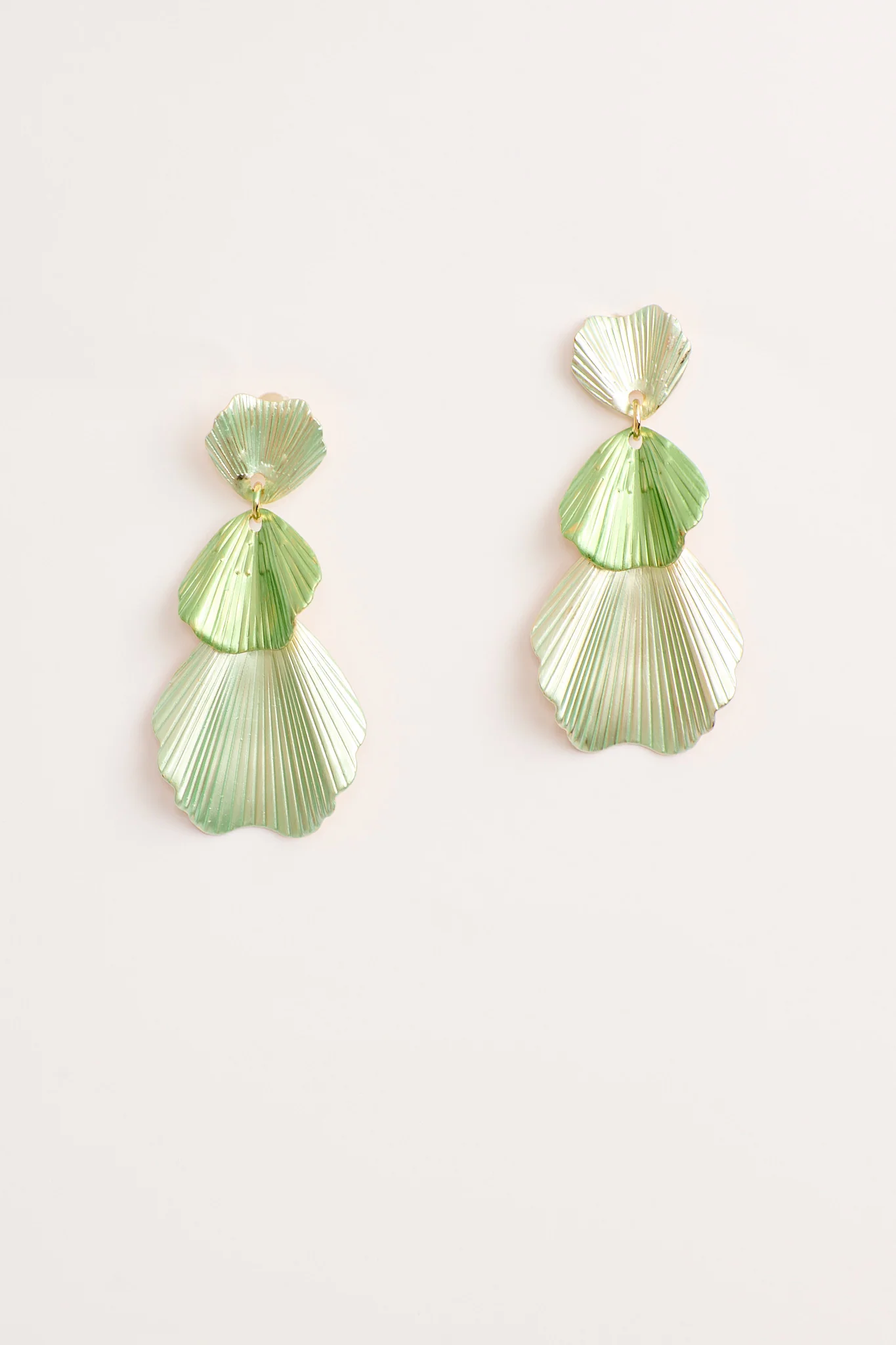Primrose Drop Earrings In Multi Green
