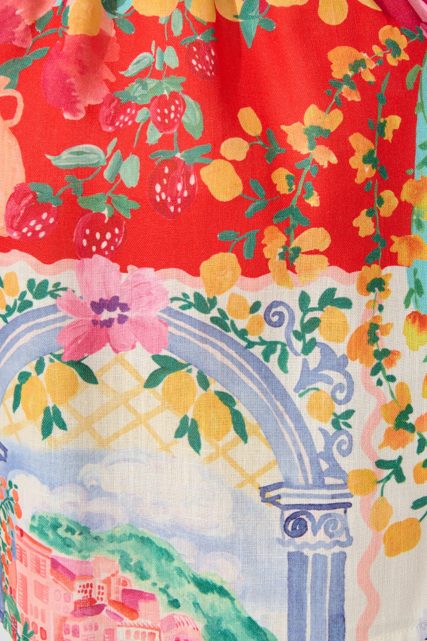 Prints Of Positano Short In Multi Resort Linen Blend - Image 9