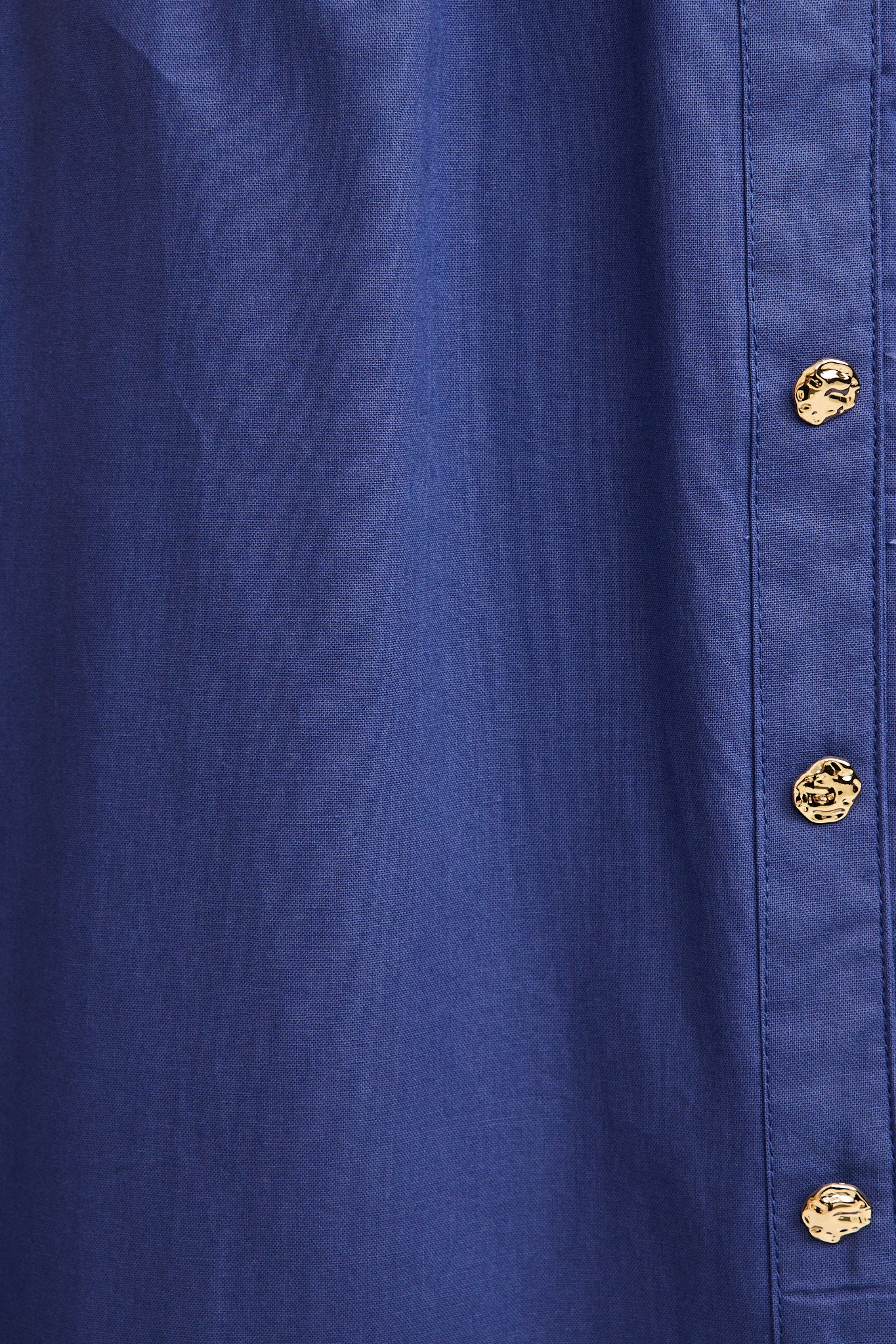 Radiant Rose Midi Dress in Navy Cotton - Image 6