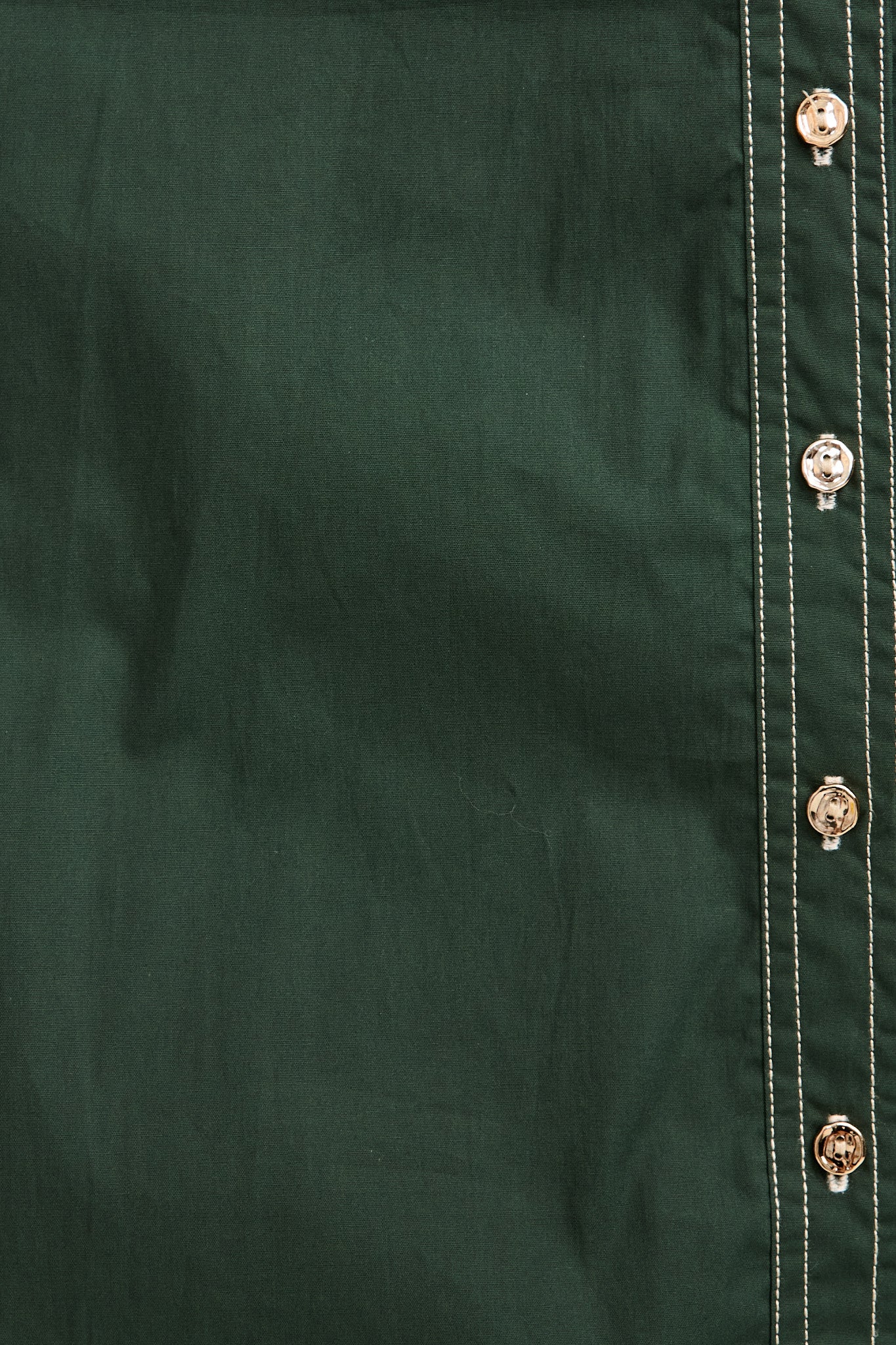 Refined Edge Midi Shirt Dress in Emerald Cotton - Image 6