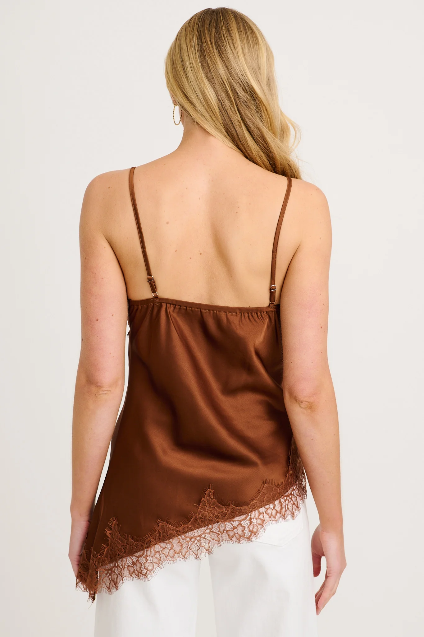Reflections Cami Top in Chocolate Satin - Image 3