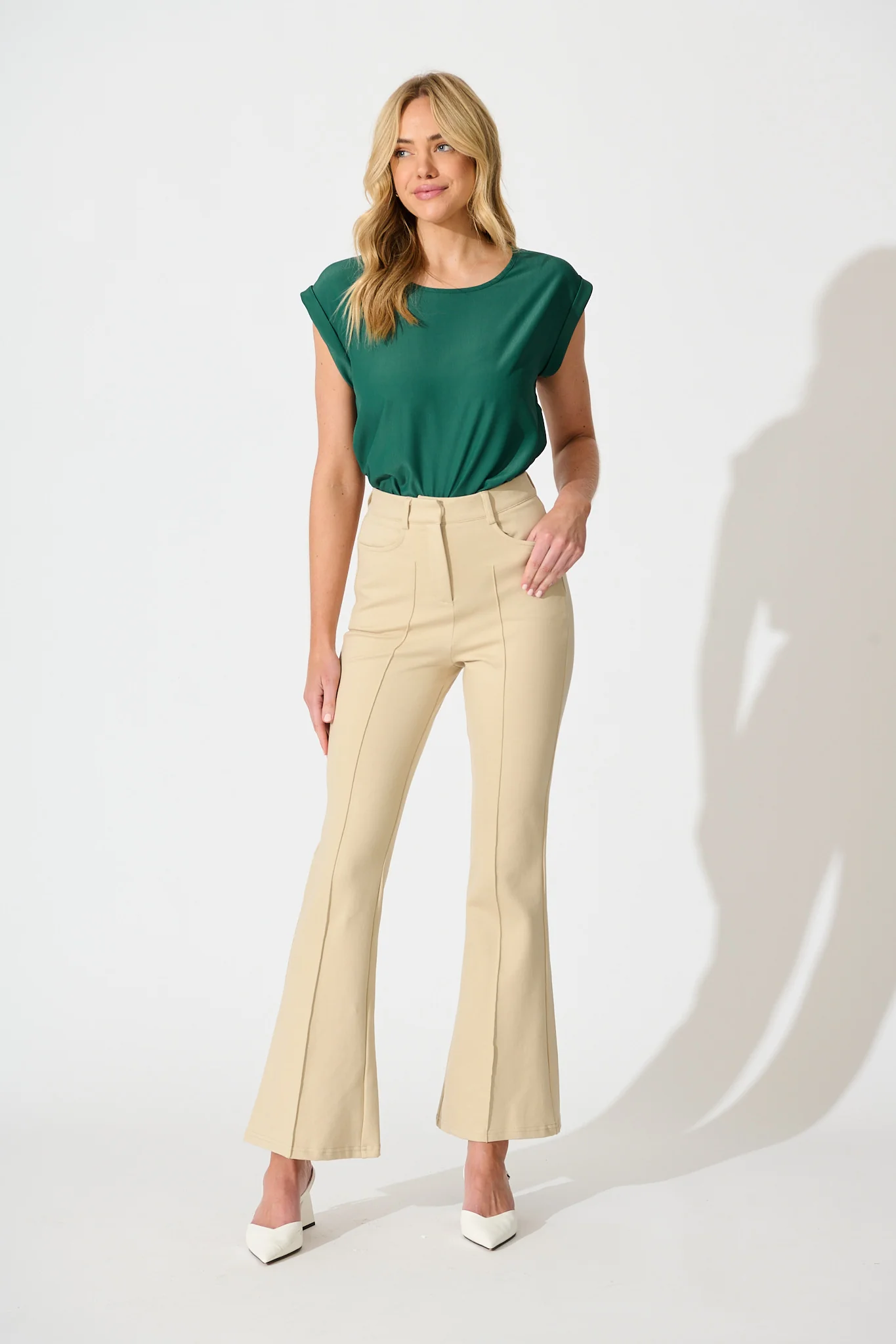 Rejina Top in Emerald Green - Image 4