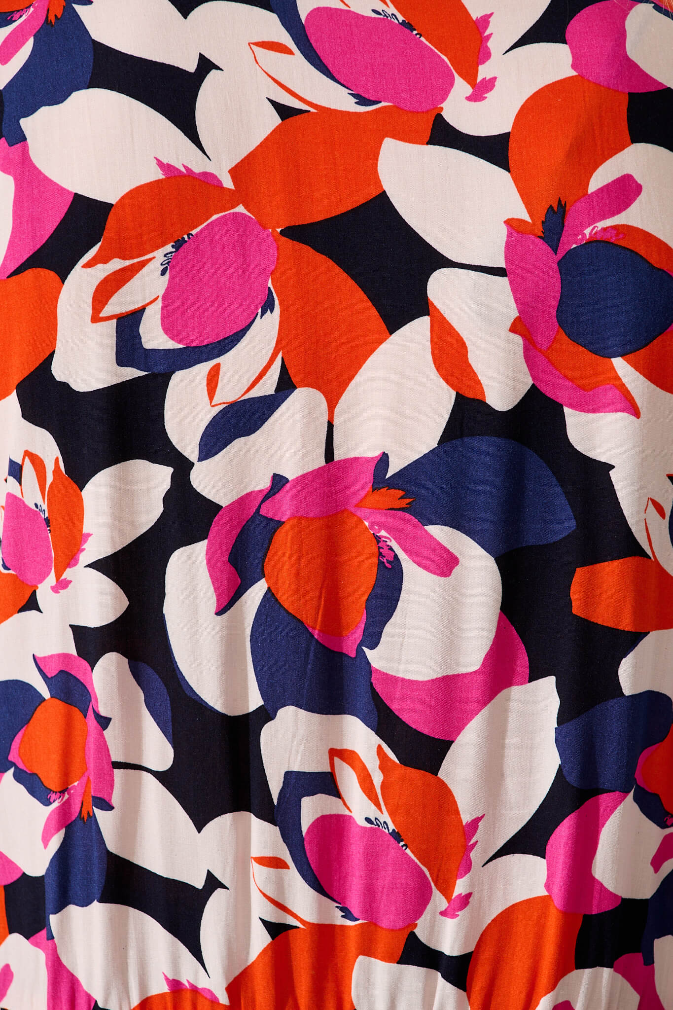 Relia Top In Navy With Multi Print - Image 6