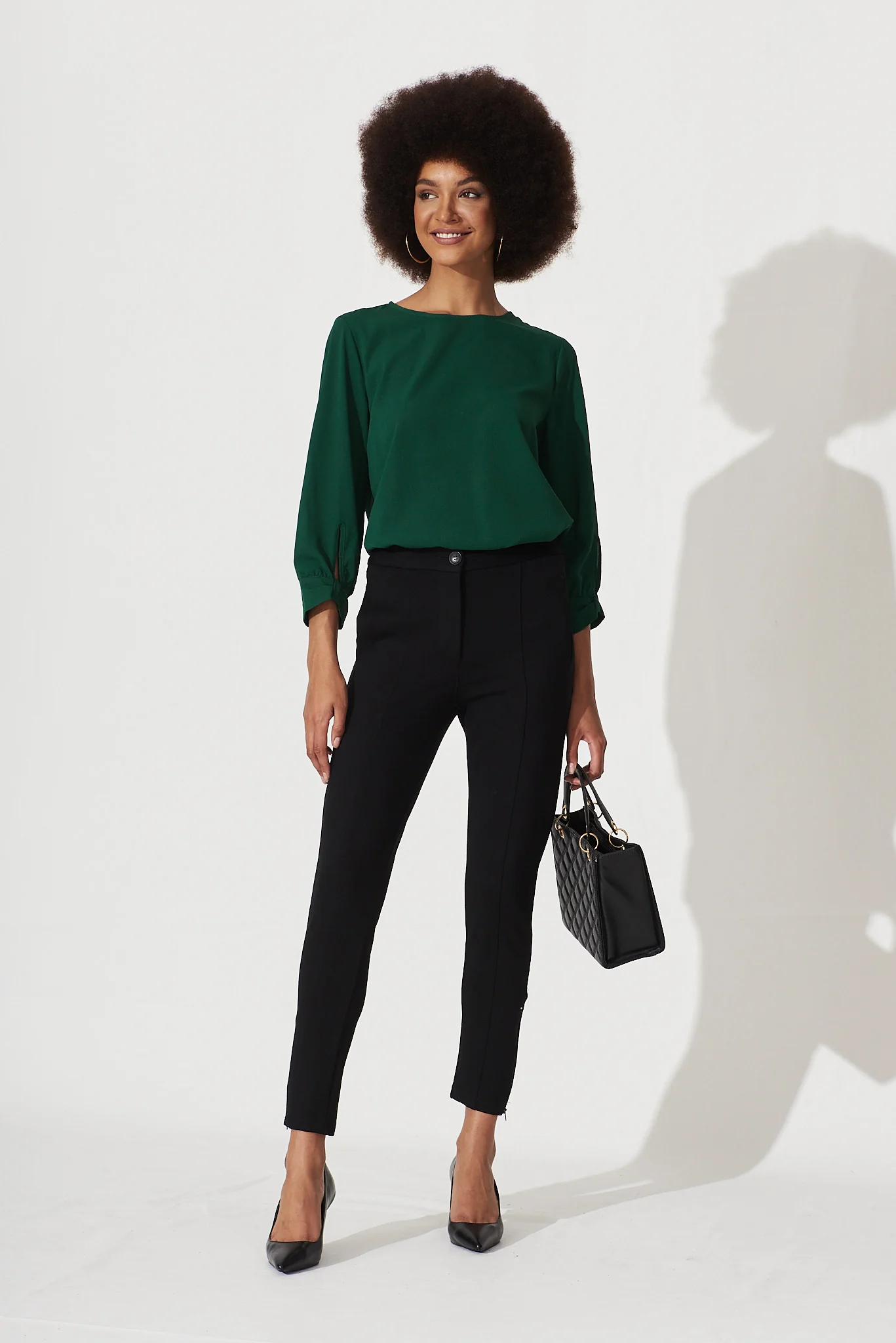 Rhiah Top in Emerald