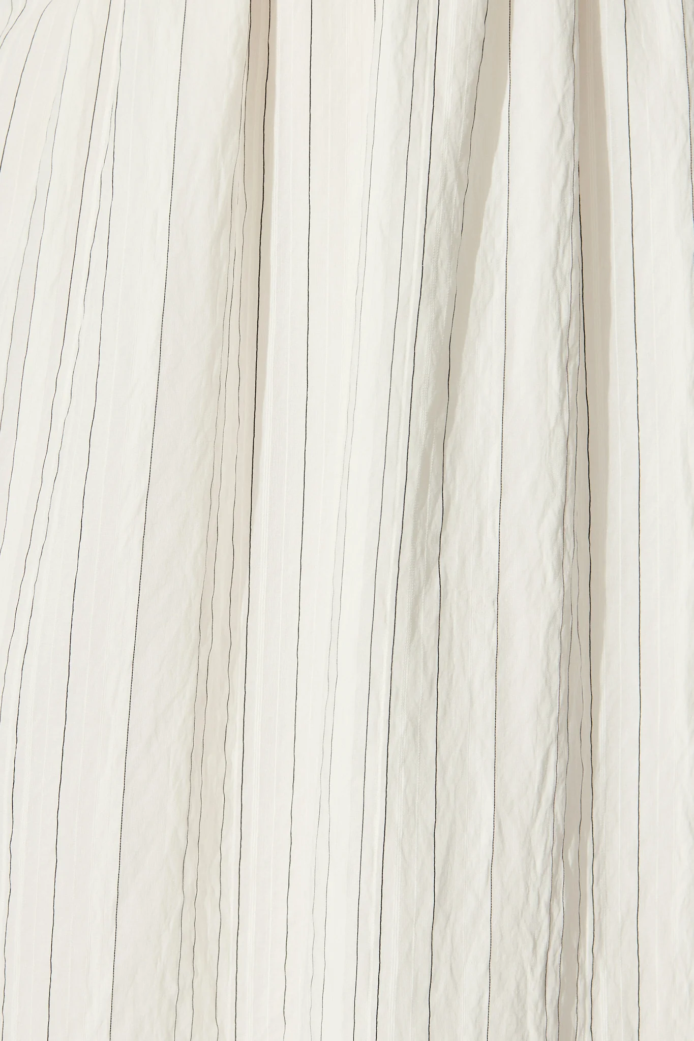 Rouse Midi Dress  in White with Black Stripe Cotton Blend - Image 6