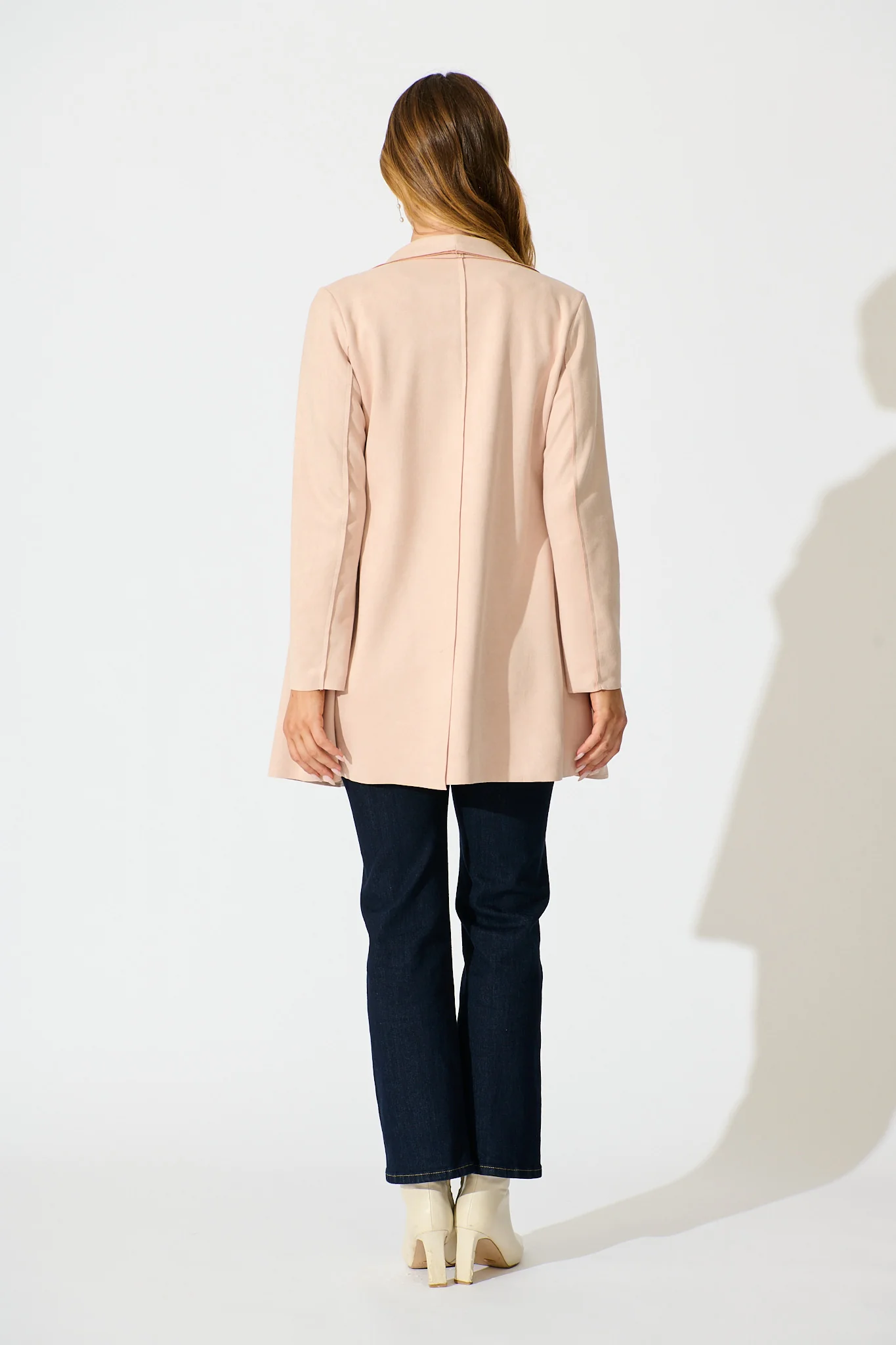 Rowan Jacket in Light Blush Suedette - Image 4
