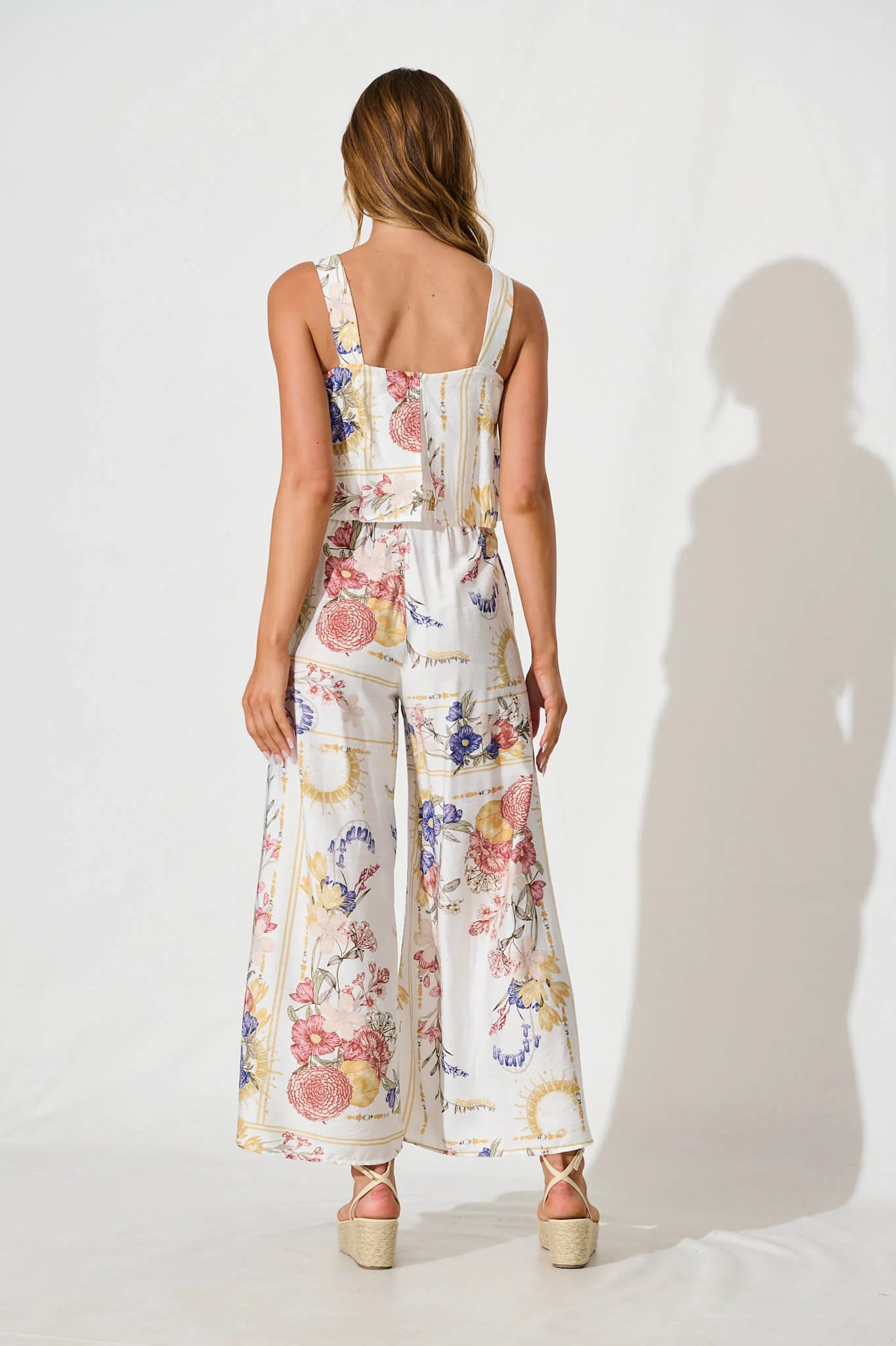 Sandcastle Jumpsuit In Vintage Floral Print - Image 4