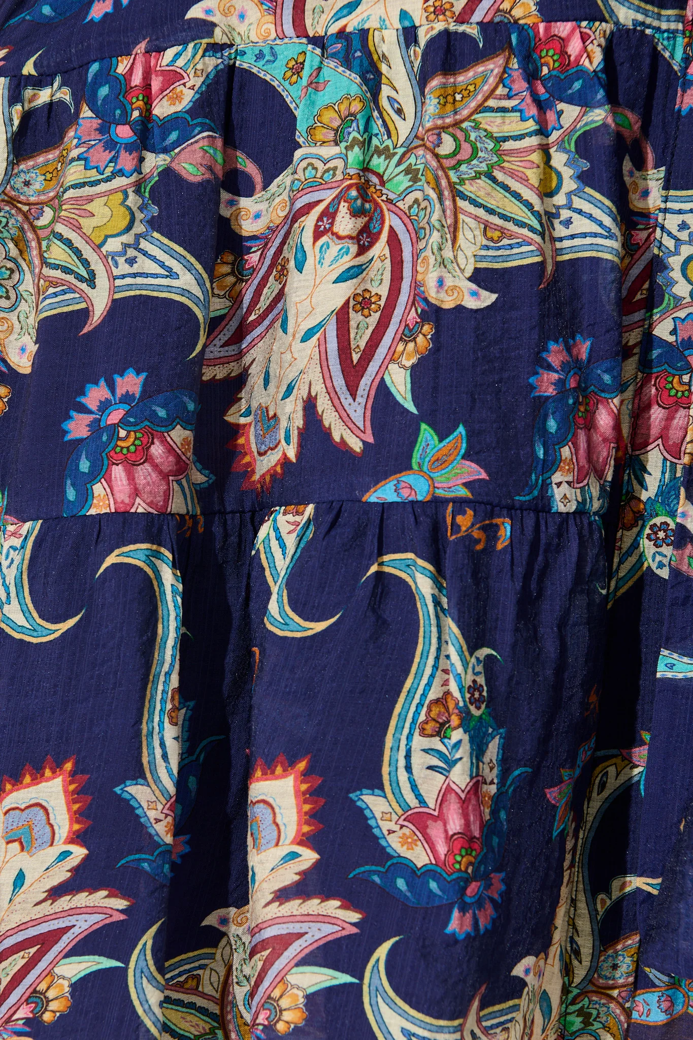 Sanne Dress in Navy Multi Print - Image 6