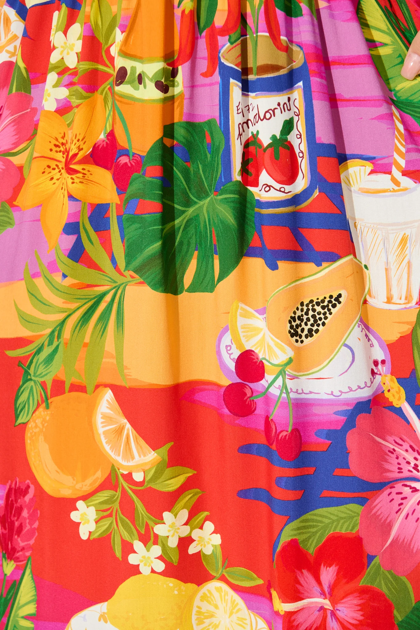 Santi Maxi Sundress in Purple Multi Print - Image 6