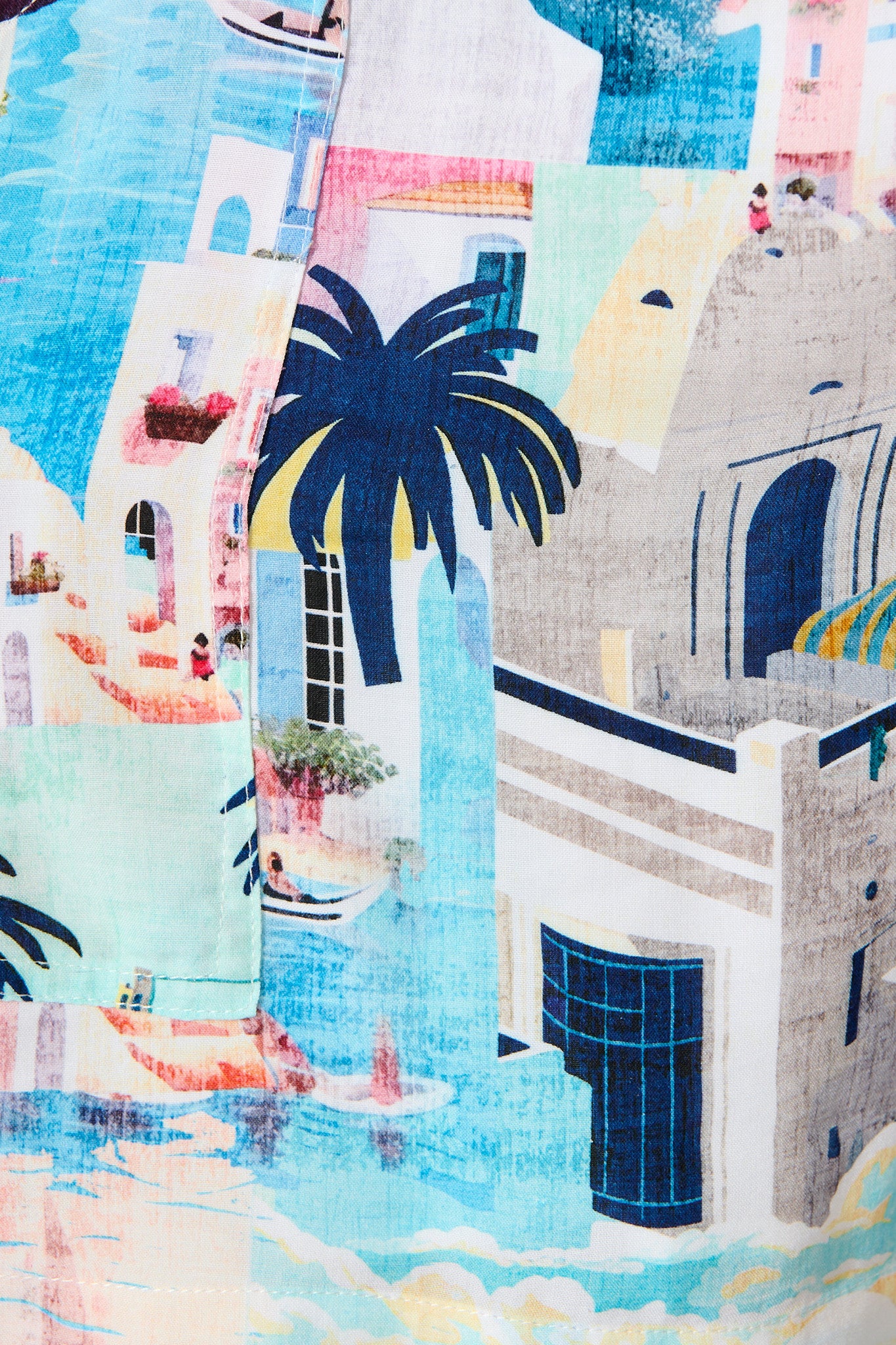 Santorini Sun Playsuit in Multi Print - Image 6