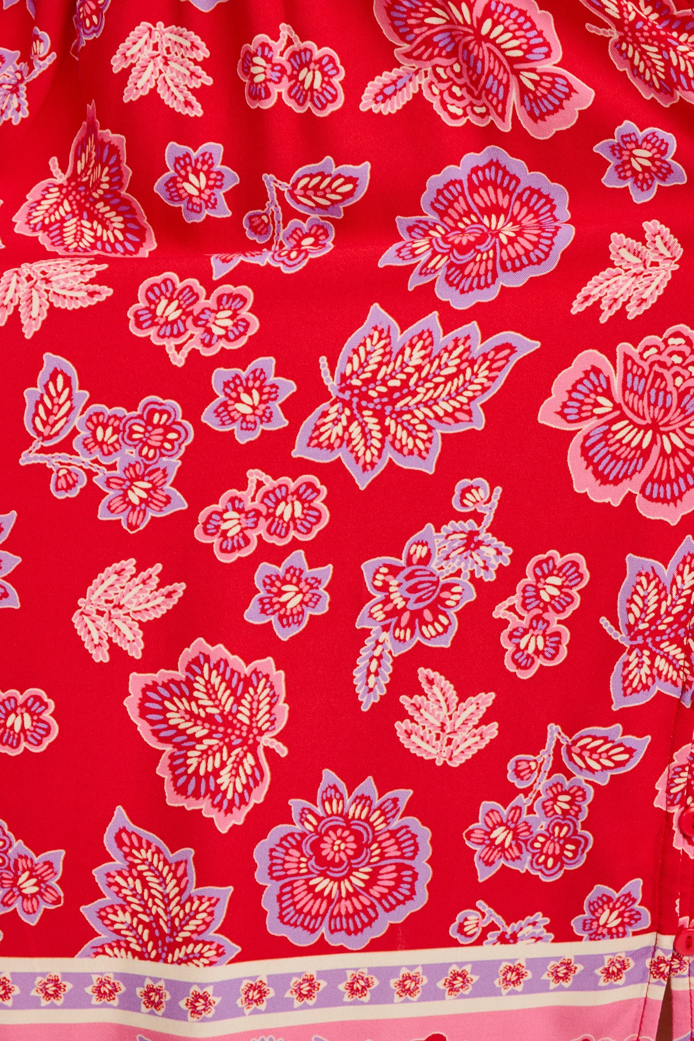 Savanna Smock Dress in Red Multi Boho Print - Image 6