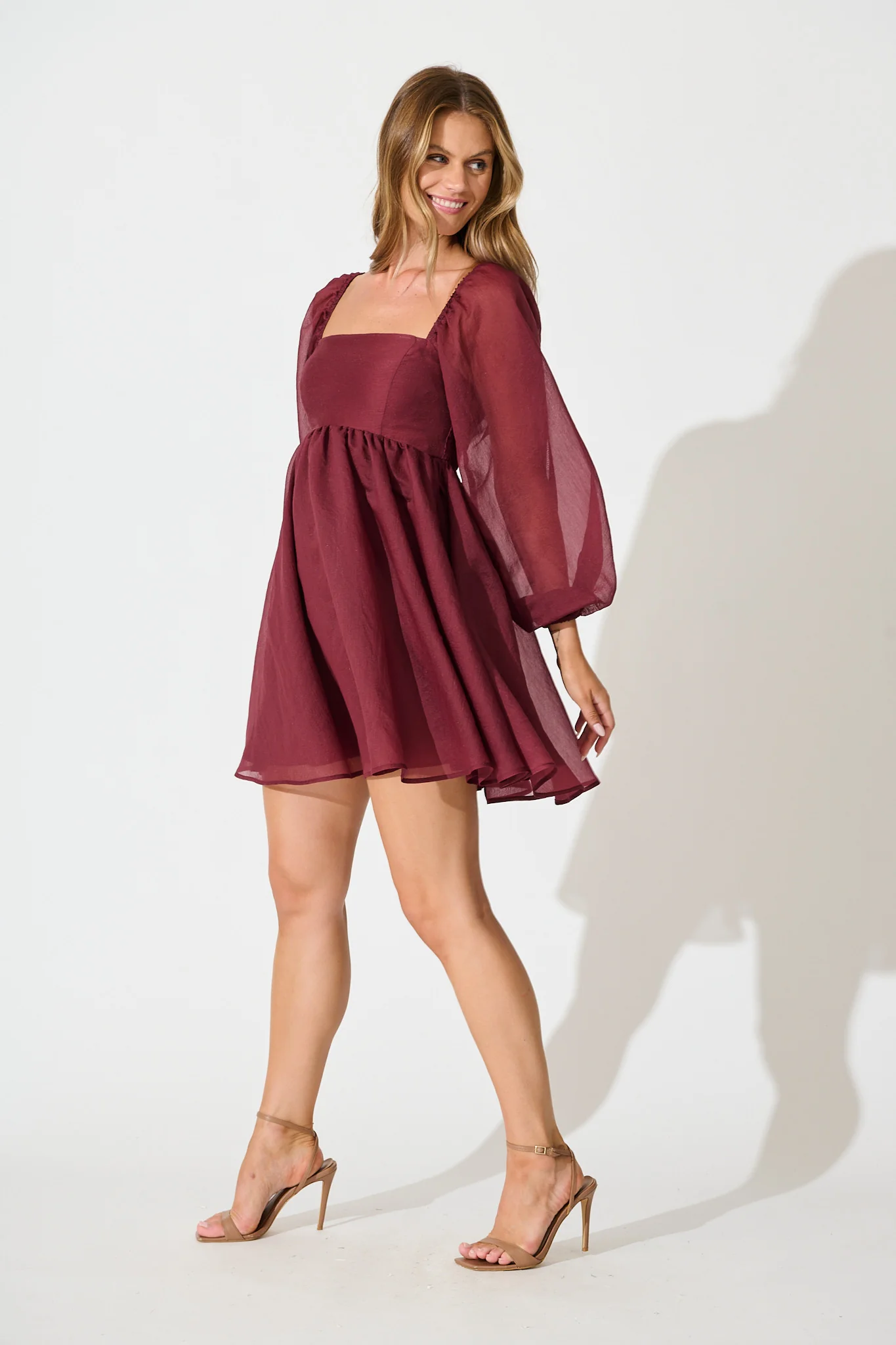 Seduction Dress in Wine - Image 3