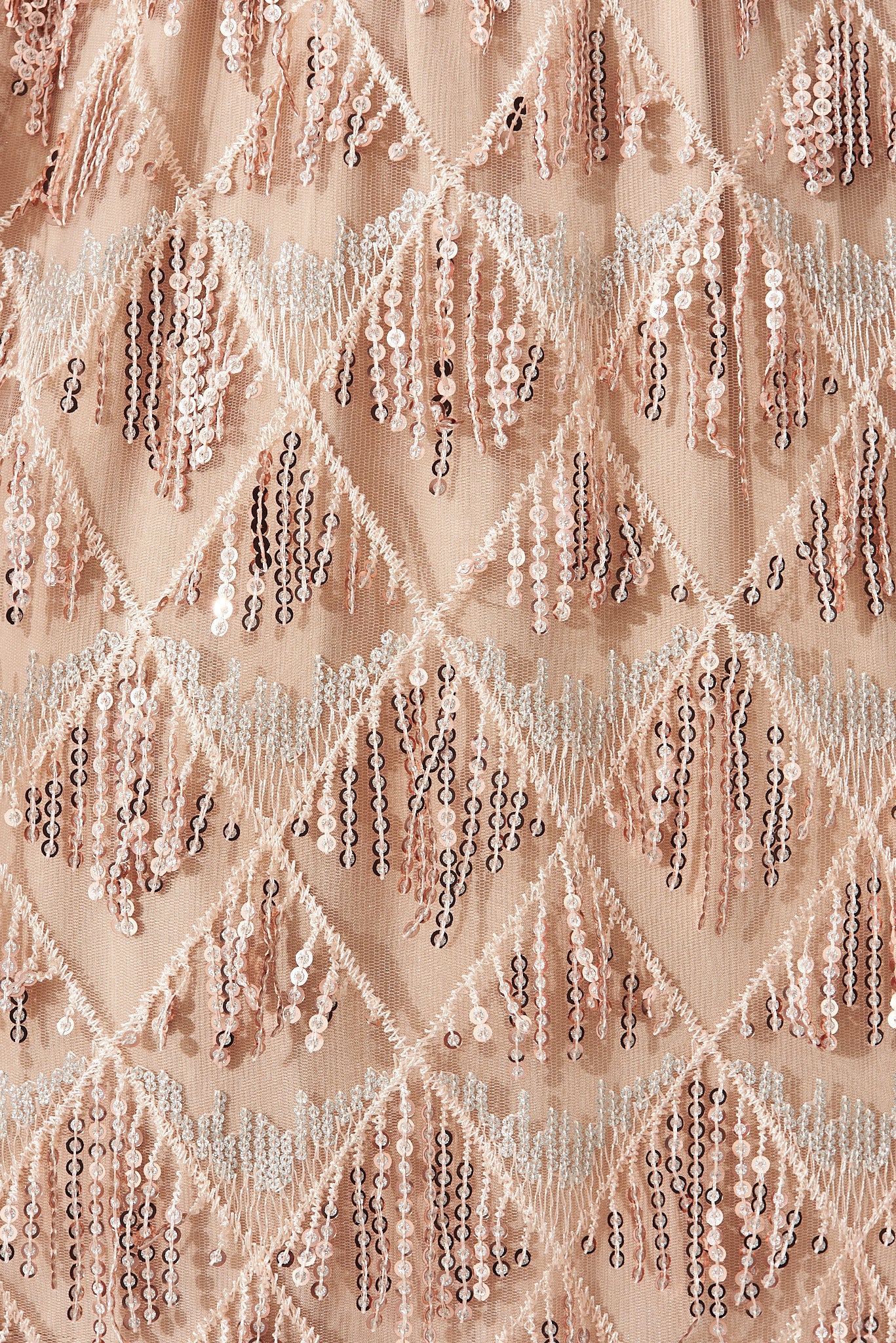 Seema Sequin Dress In Rose Gold Sequin - Image 11