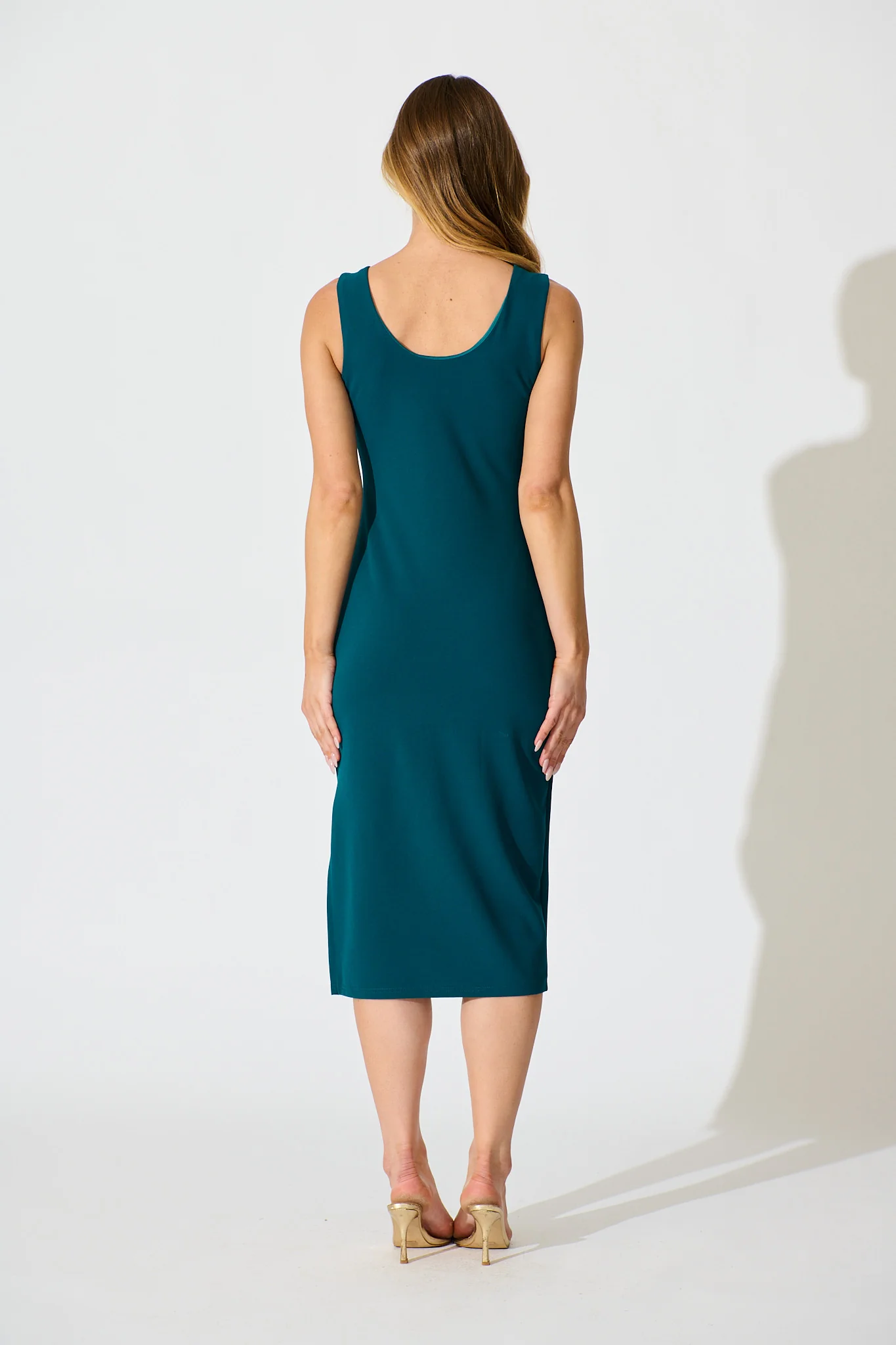 Shalynn Midi Dress in Teal - Image 4
