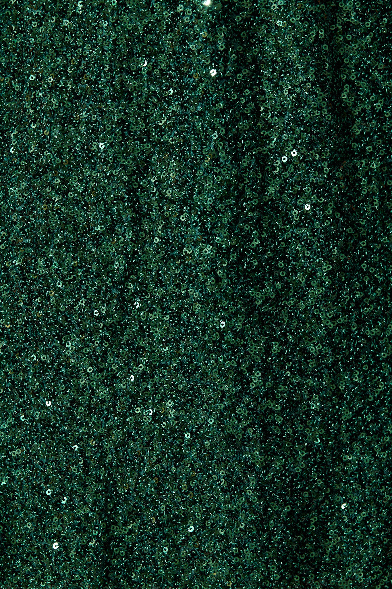 Shayla Off Shoulder Dress in Emerald Sequin - Image 10