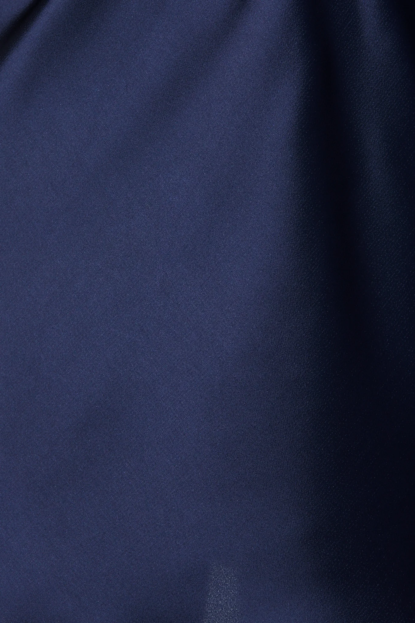 Shayla Off Shoulder Dress in Navy Satin - Image 7