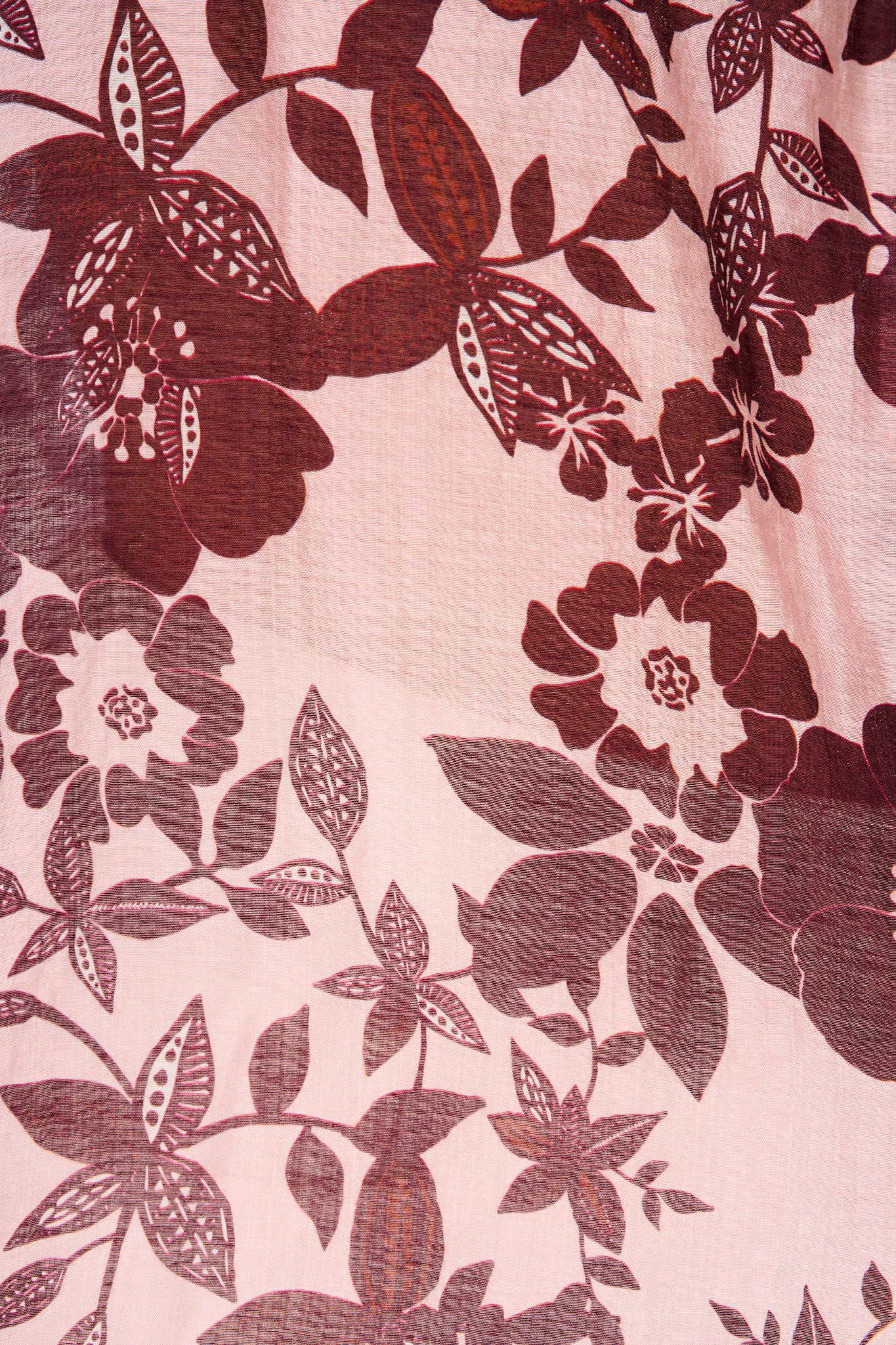 Shelby Top in Pink with Wine Floral Print - Image 6