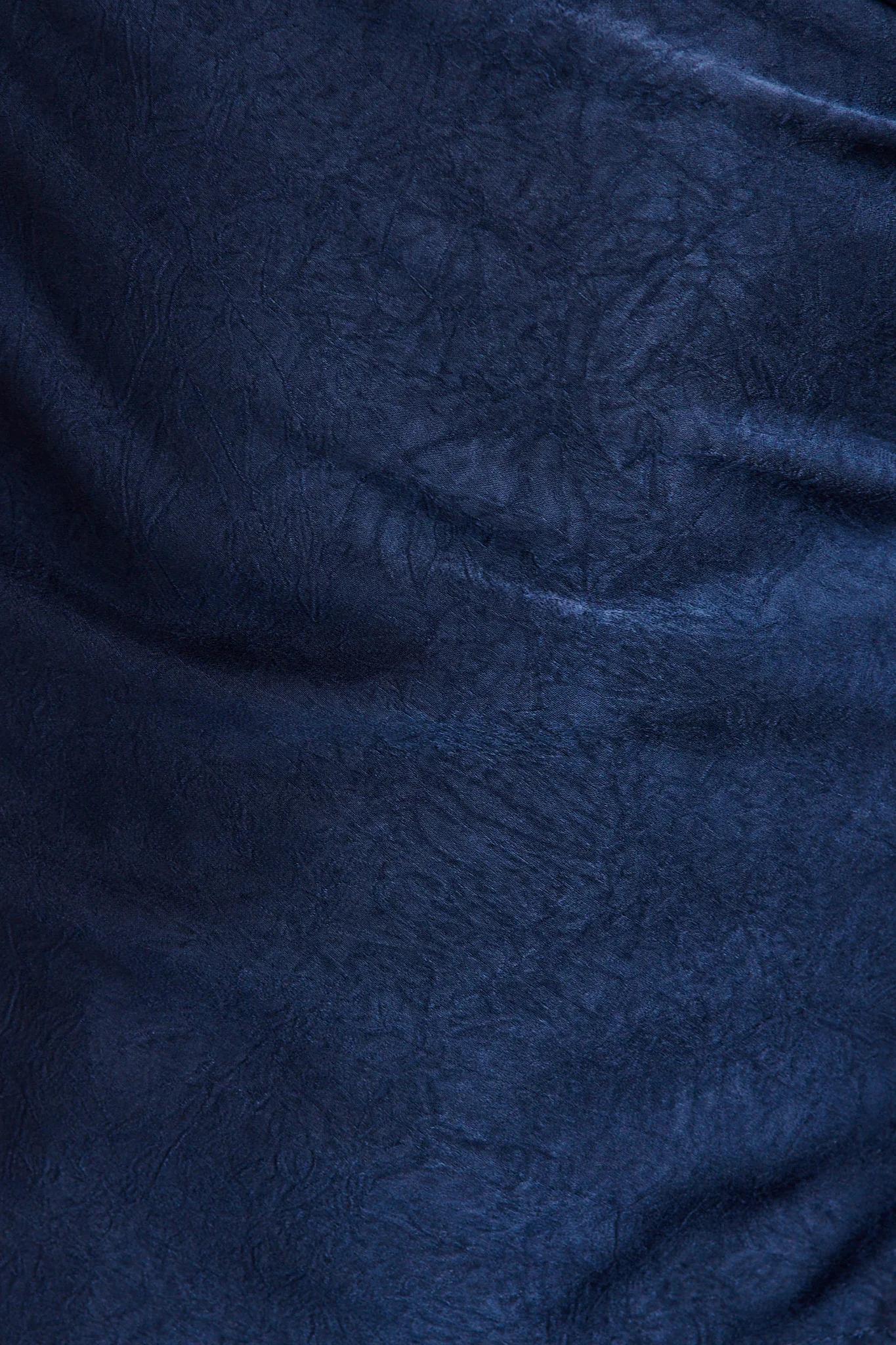 Sleek Off Shoulder Top in Navy Satin - Image 6