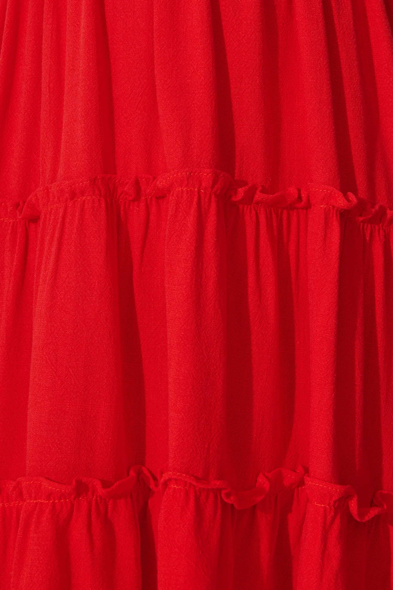 Sofiya Dress in Red Linen Blend - Image 6