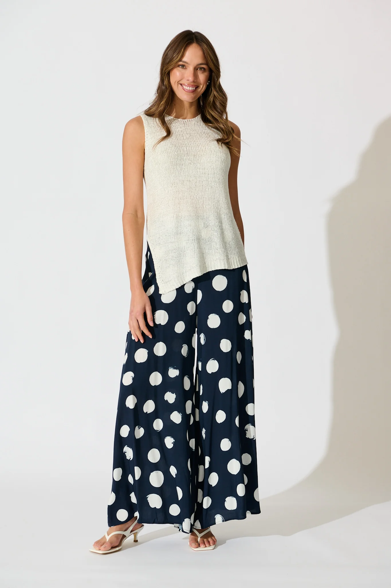 Soft Touch Knit Top in Cream - Image 4