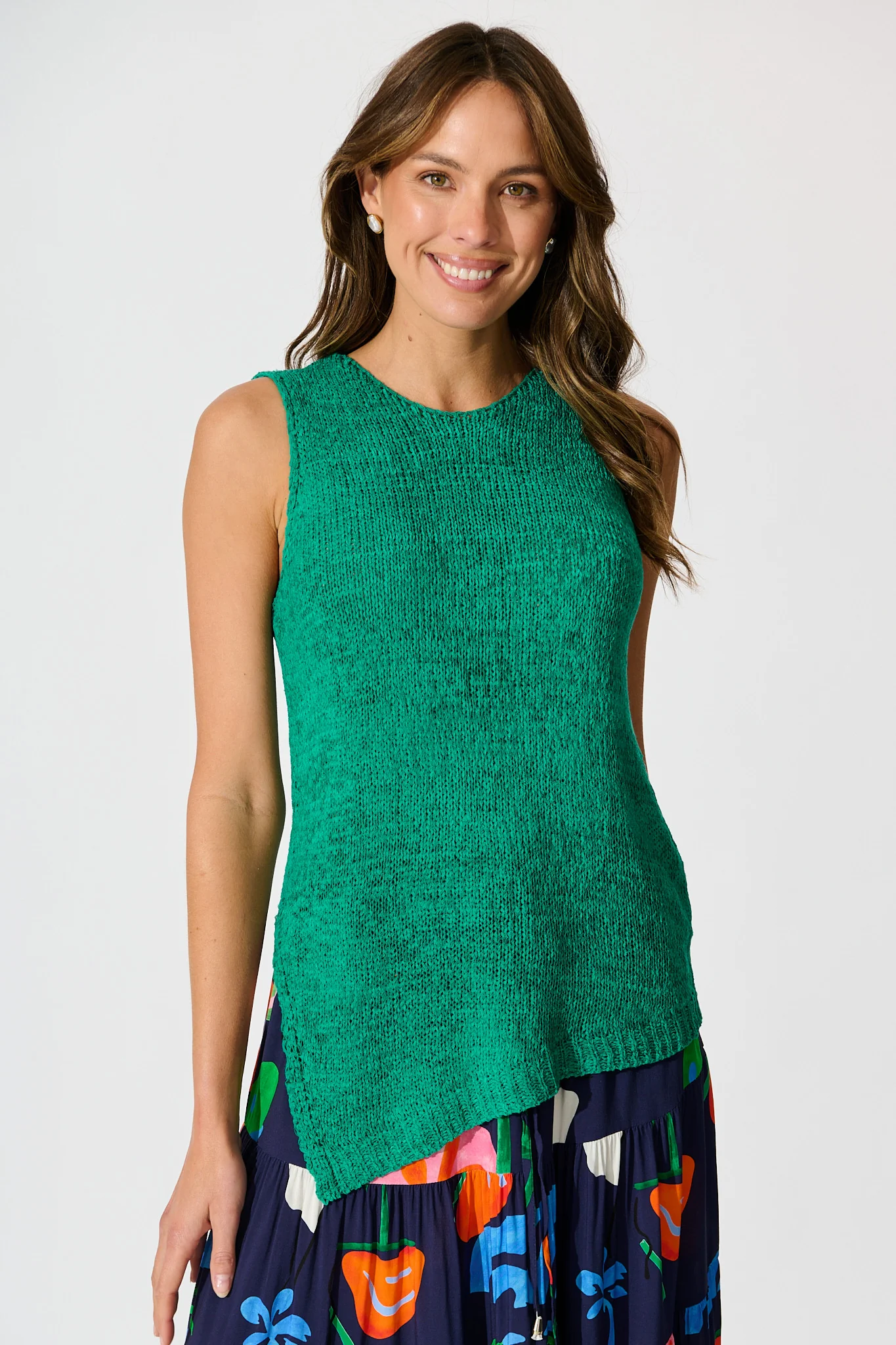 Soft Touch Knit Top in Teal