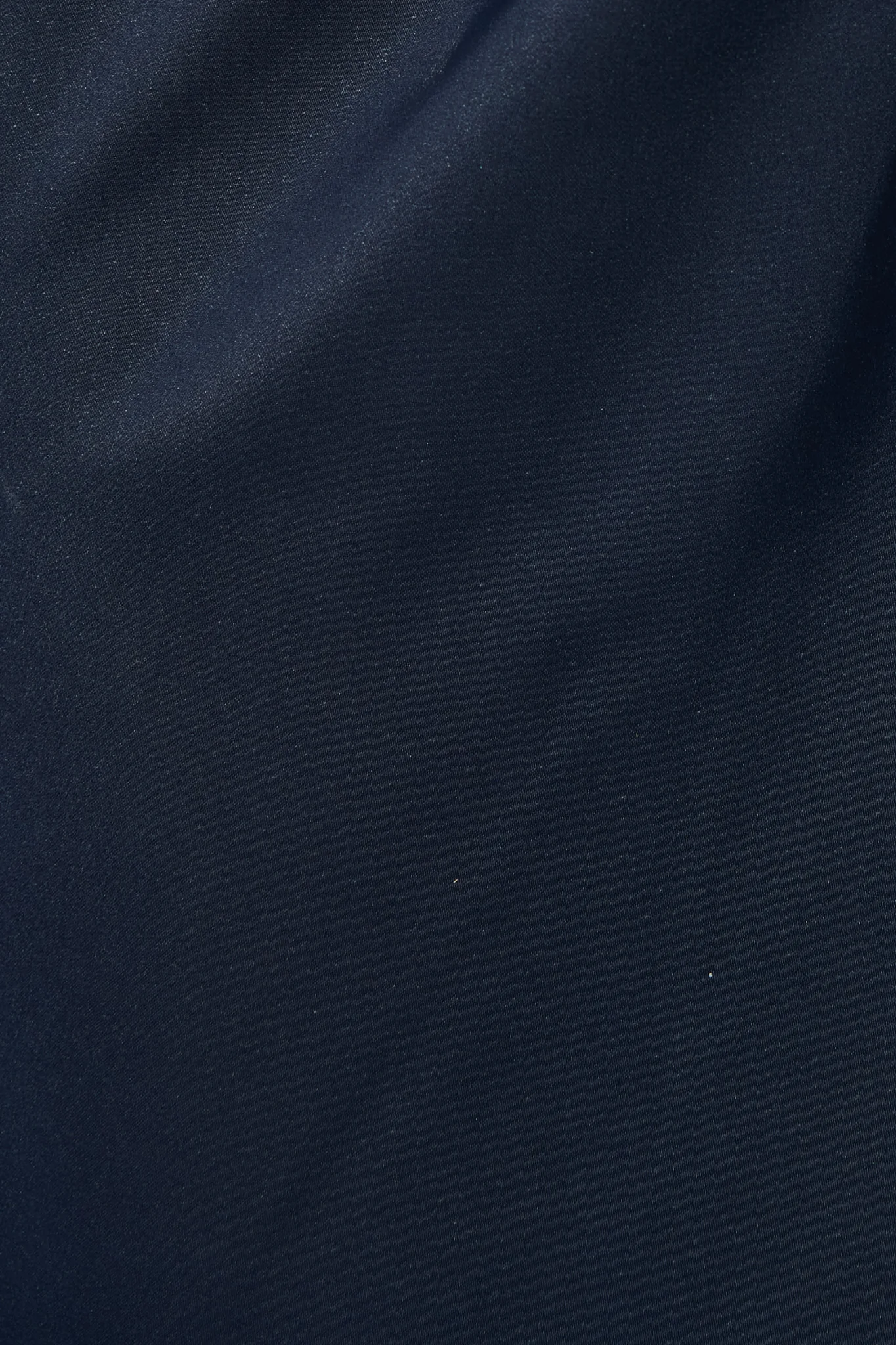 Softly Spoken Midi Dress in Navy Satin - Image 11