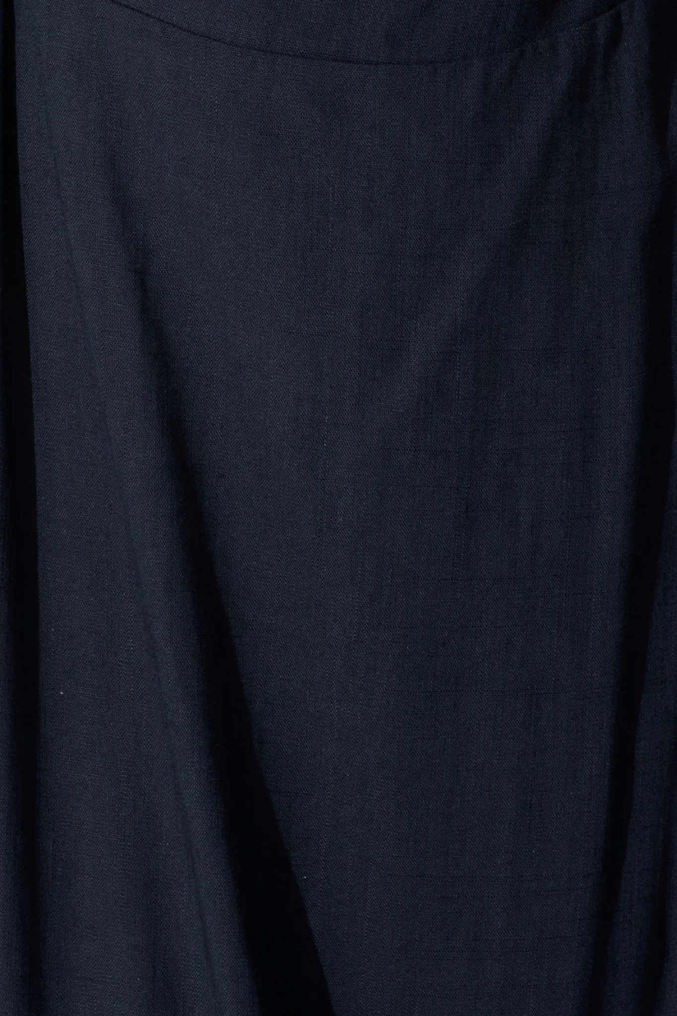Solana Midi Dress in Navy Linen Blend - Image 6