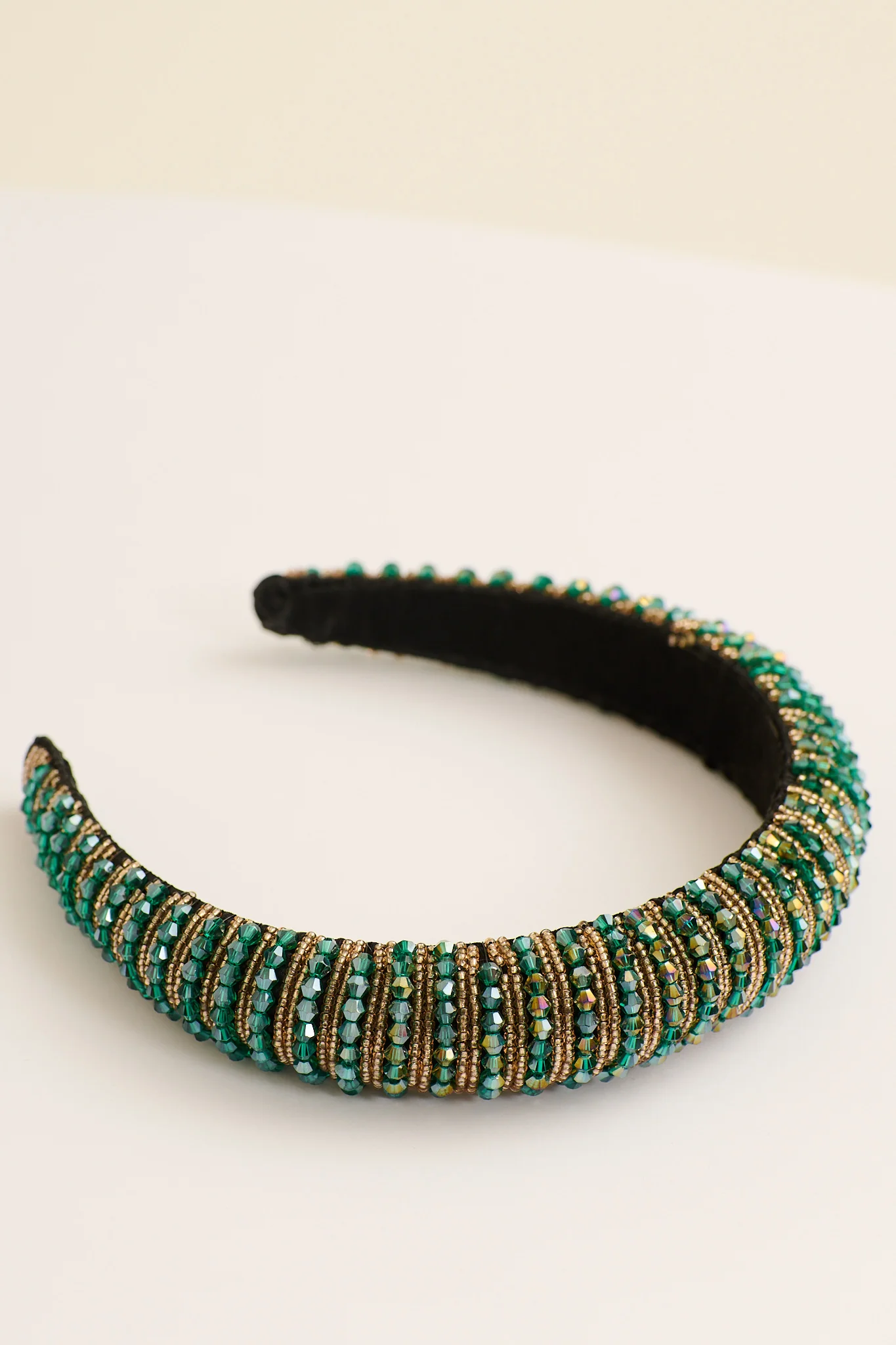 Sophia Headband In Green Multi - Image 6