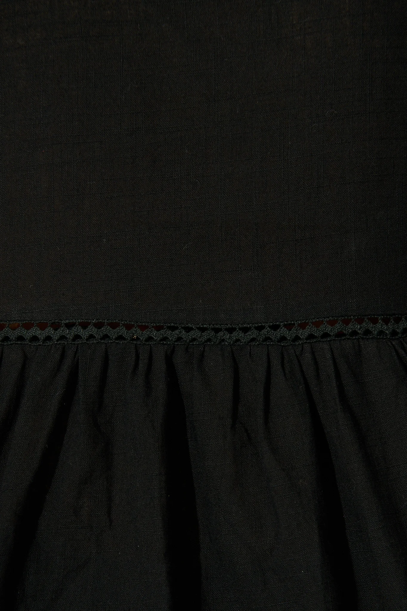 Stacy Top in Black Cotton Linen - Image 6