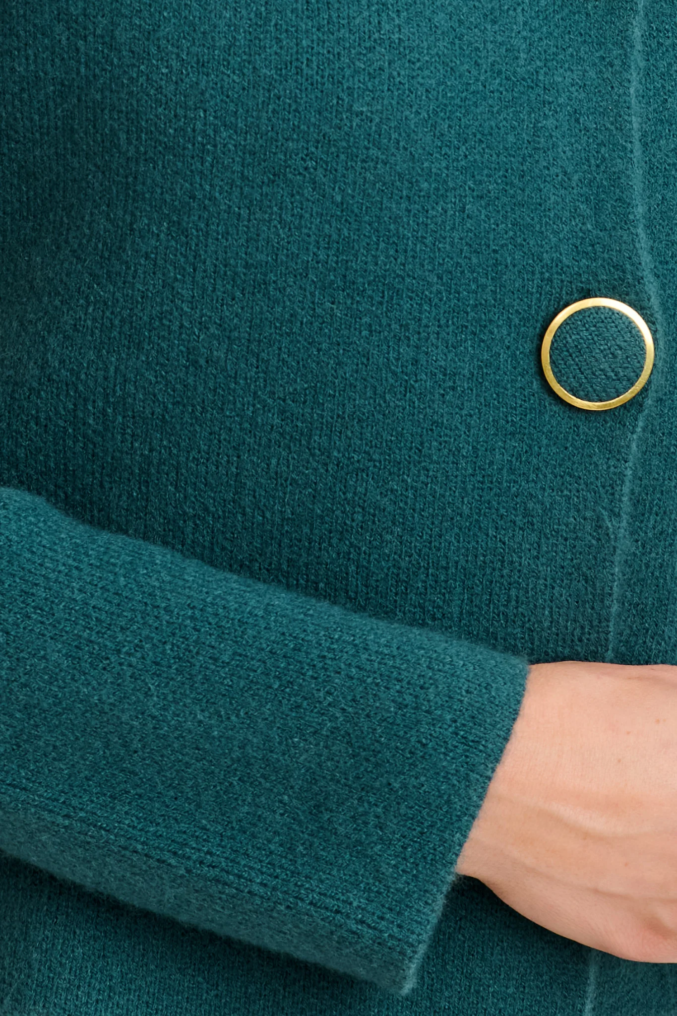 Standout Knit Cardigan in Teal - Image 5