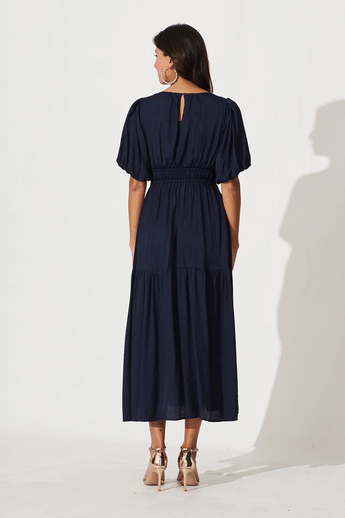Stargazer Midi Dress In Navy - Image 4