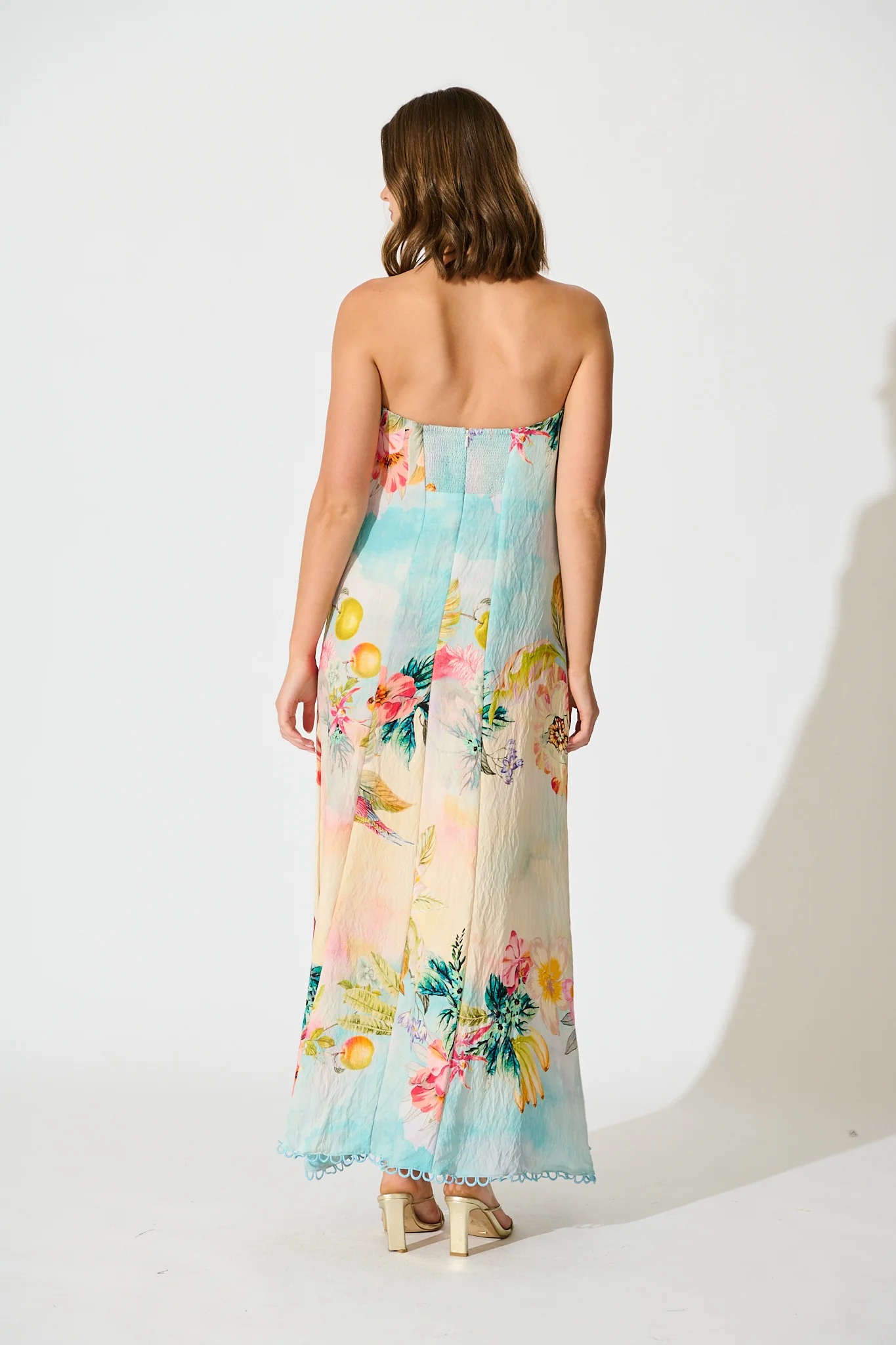 Summer Sky Maxi Dress in Multi Tropical Floral Print - Image 8